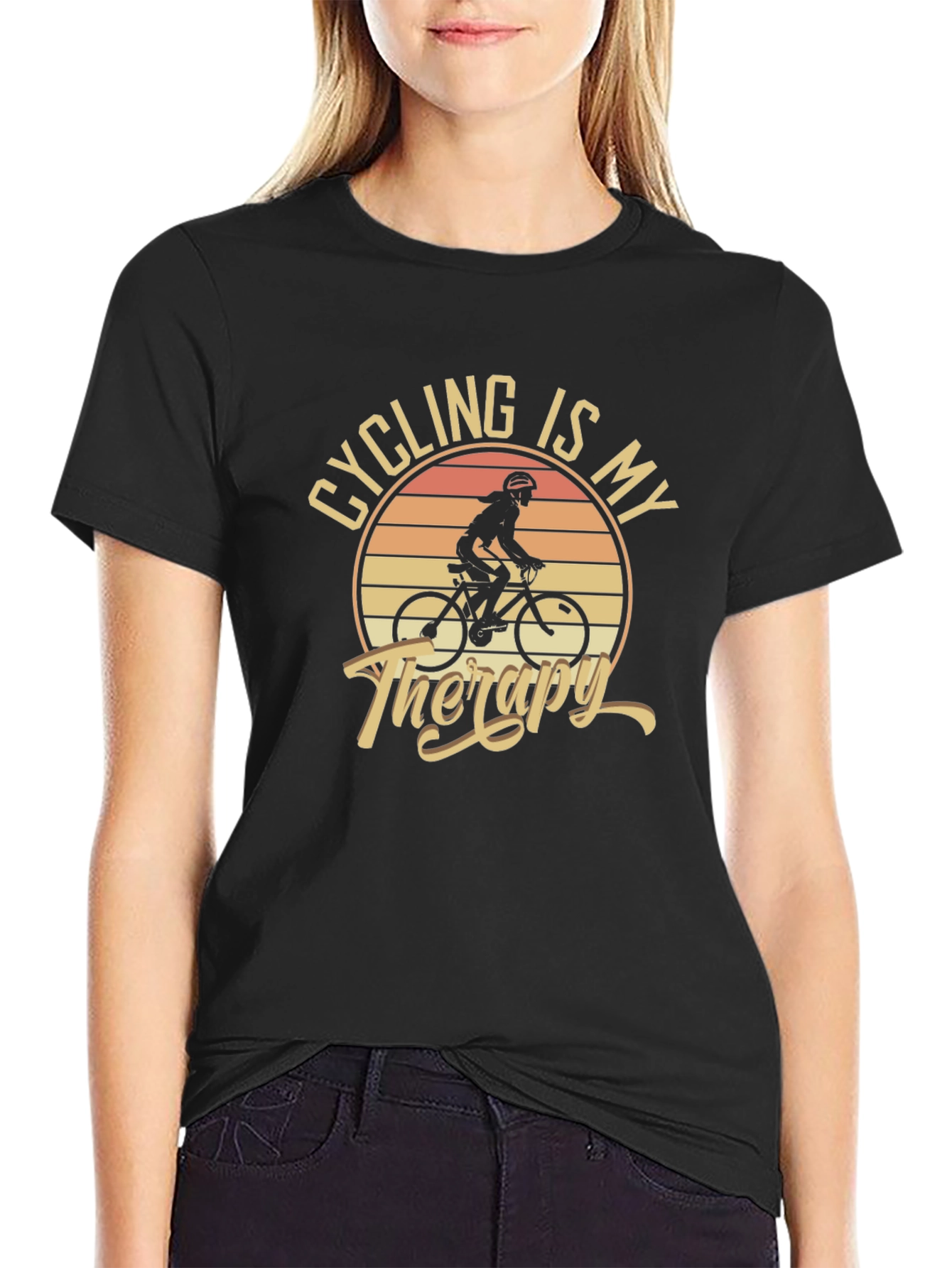 Cycling Is My Therapy T-Shirt
