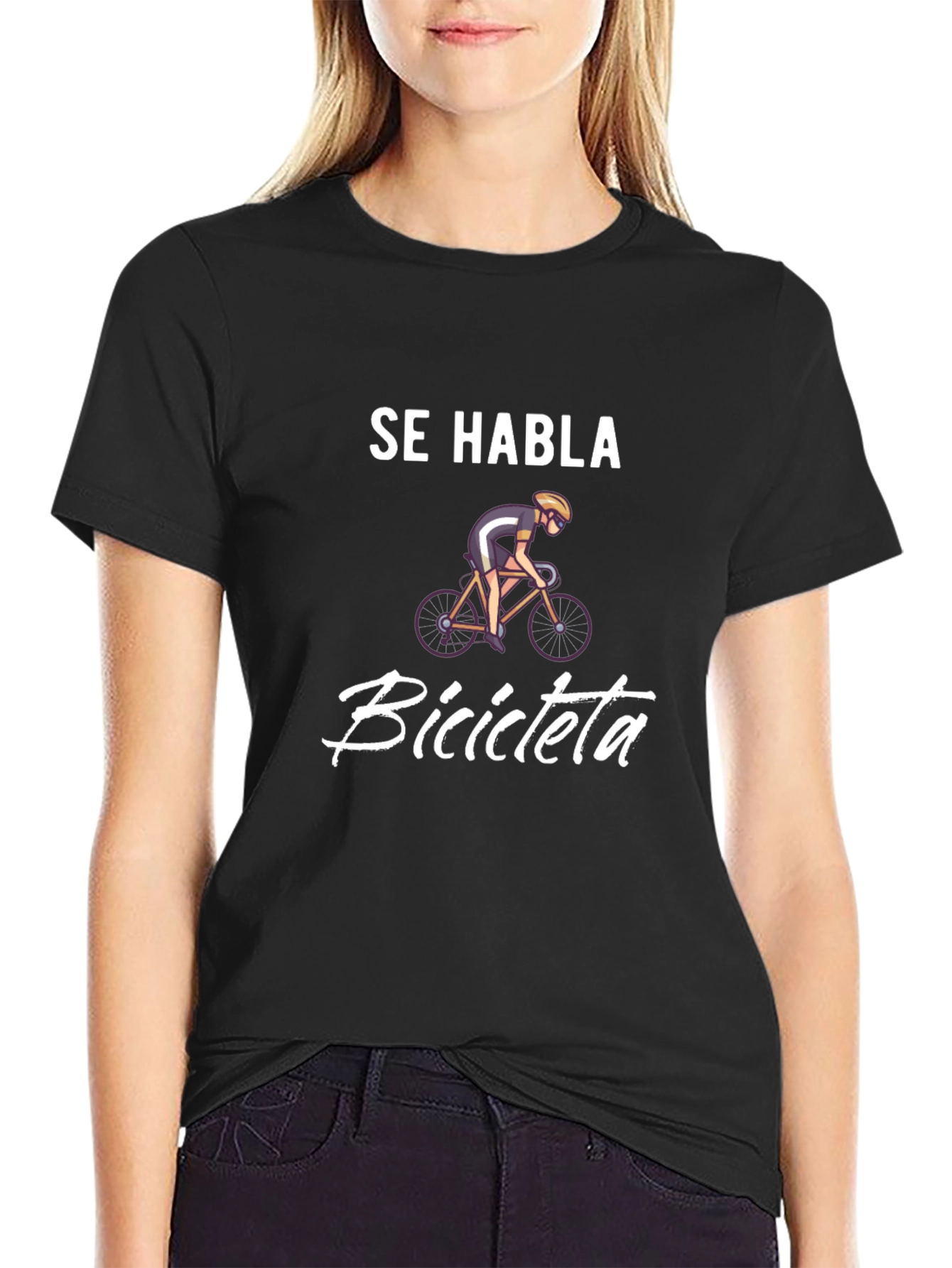 Se Habla Bicicleta T-Shirt - Cycling Enthusiast Tee