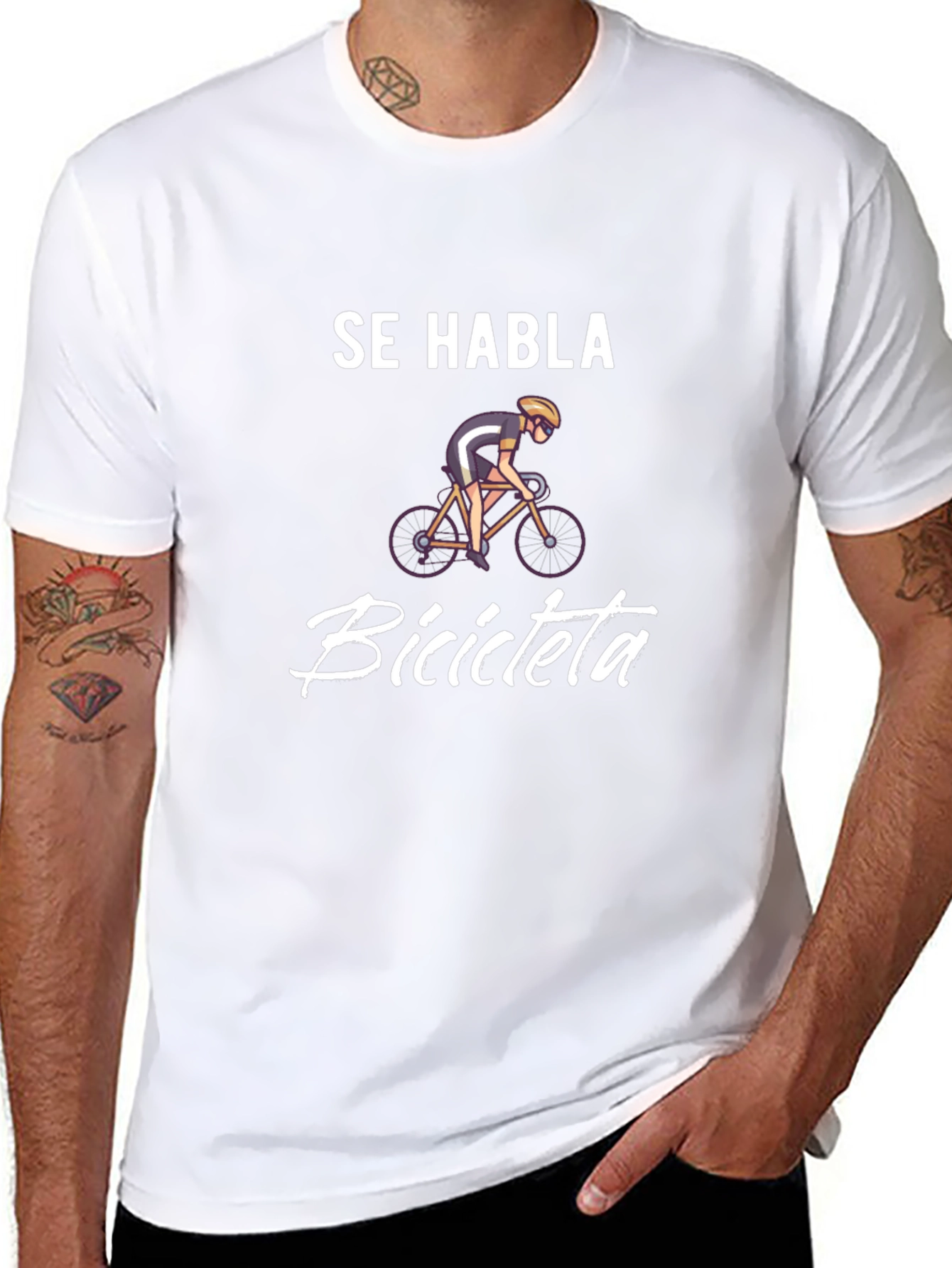 Se Habla Bicicleta T-Shirt - Cycling Enthusiast Tee