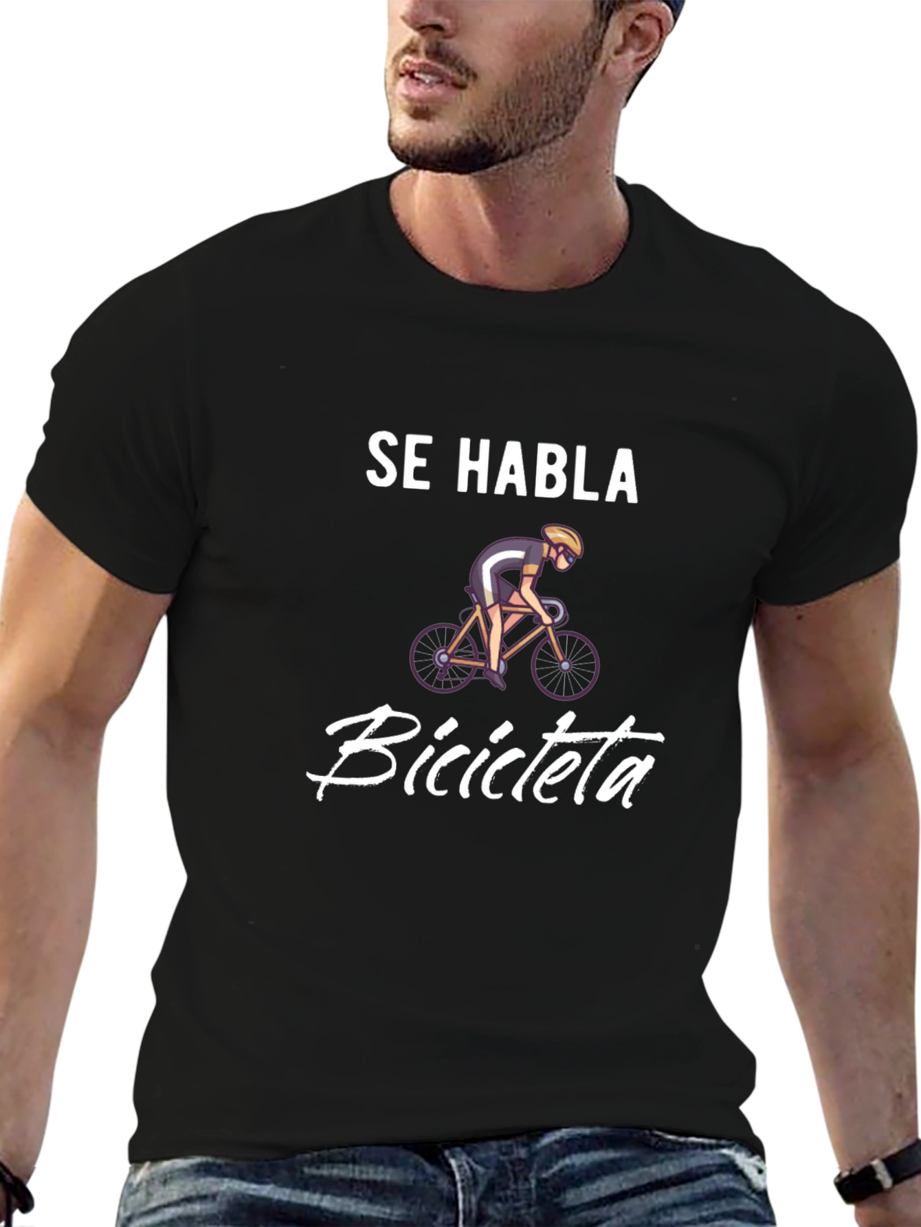 Se Habla Bicicleta T-Shirt - Cycling Enthusiast Tee
