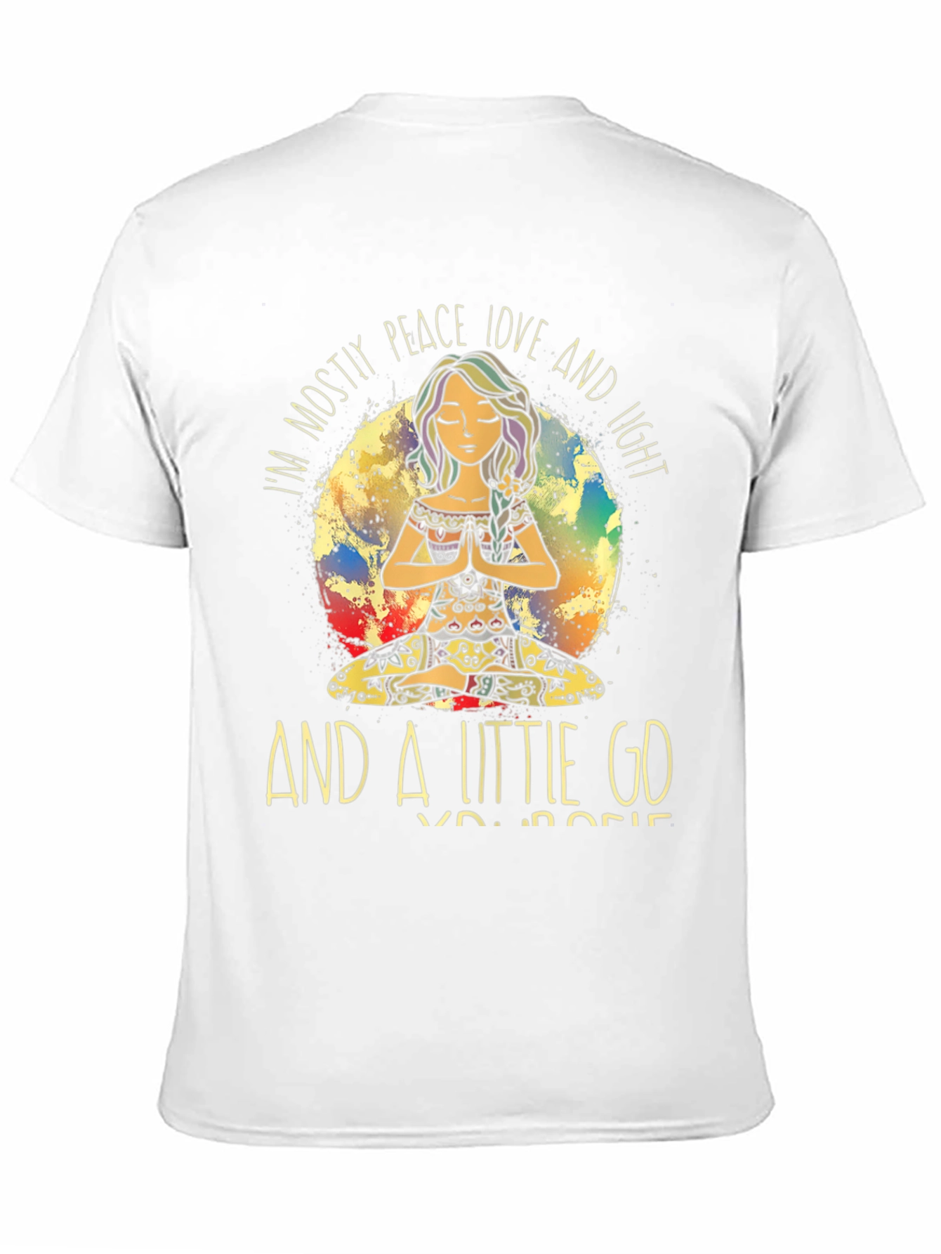 Peace Love Light T-Shirt Yoga Meditation Graphic Tee