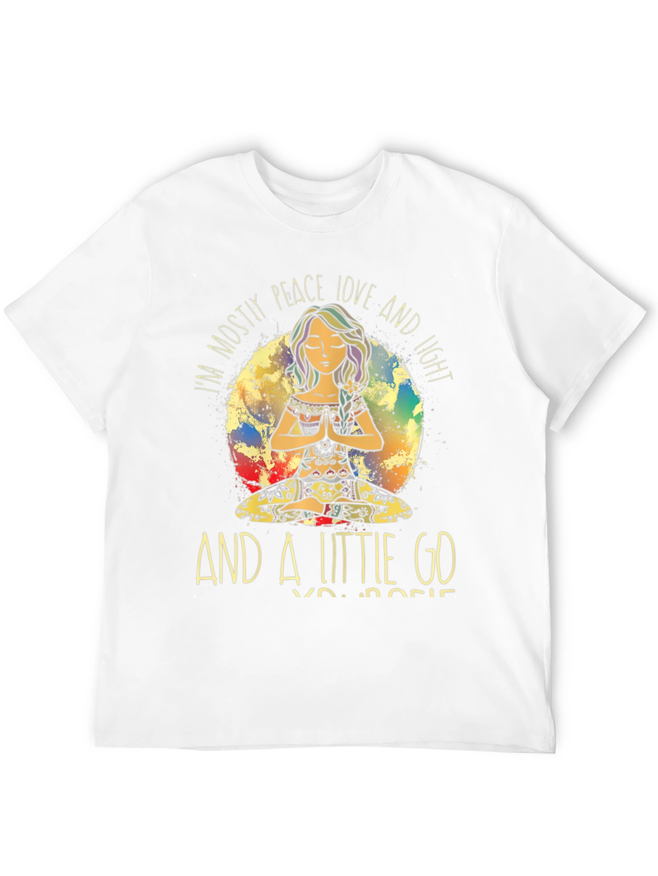 Peace Love Light T-Shirt Yoga Meditation Graphic Tee
