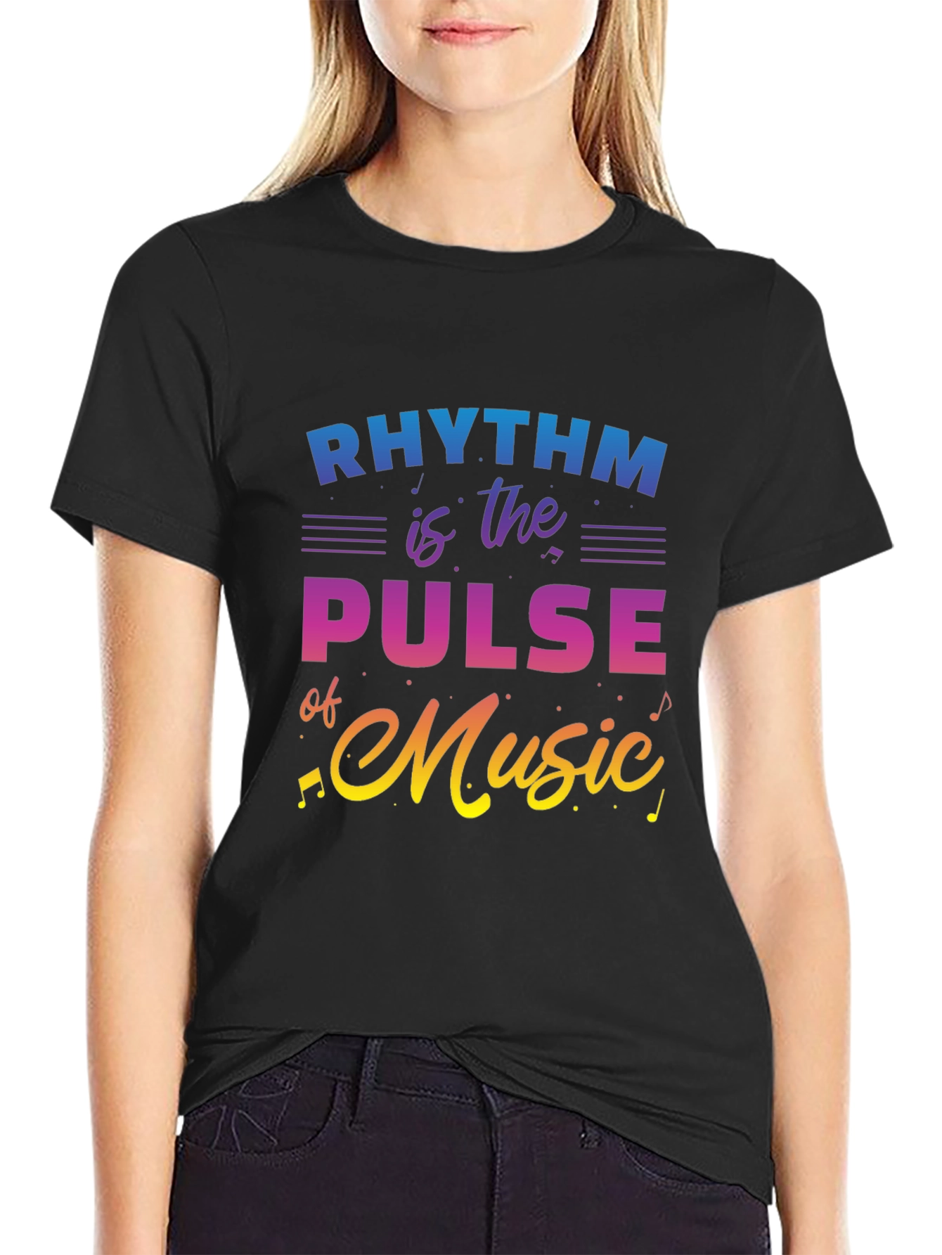 Rhythm is the Pulse of Music Graphic Tee