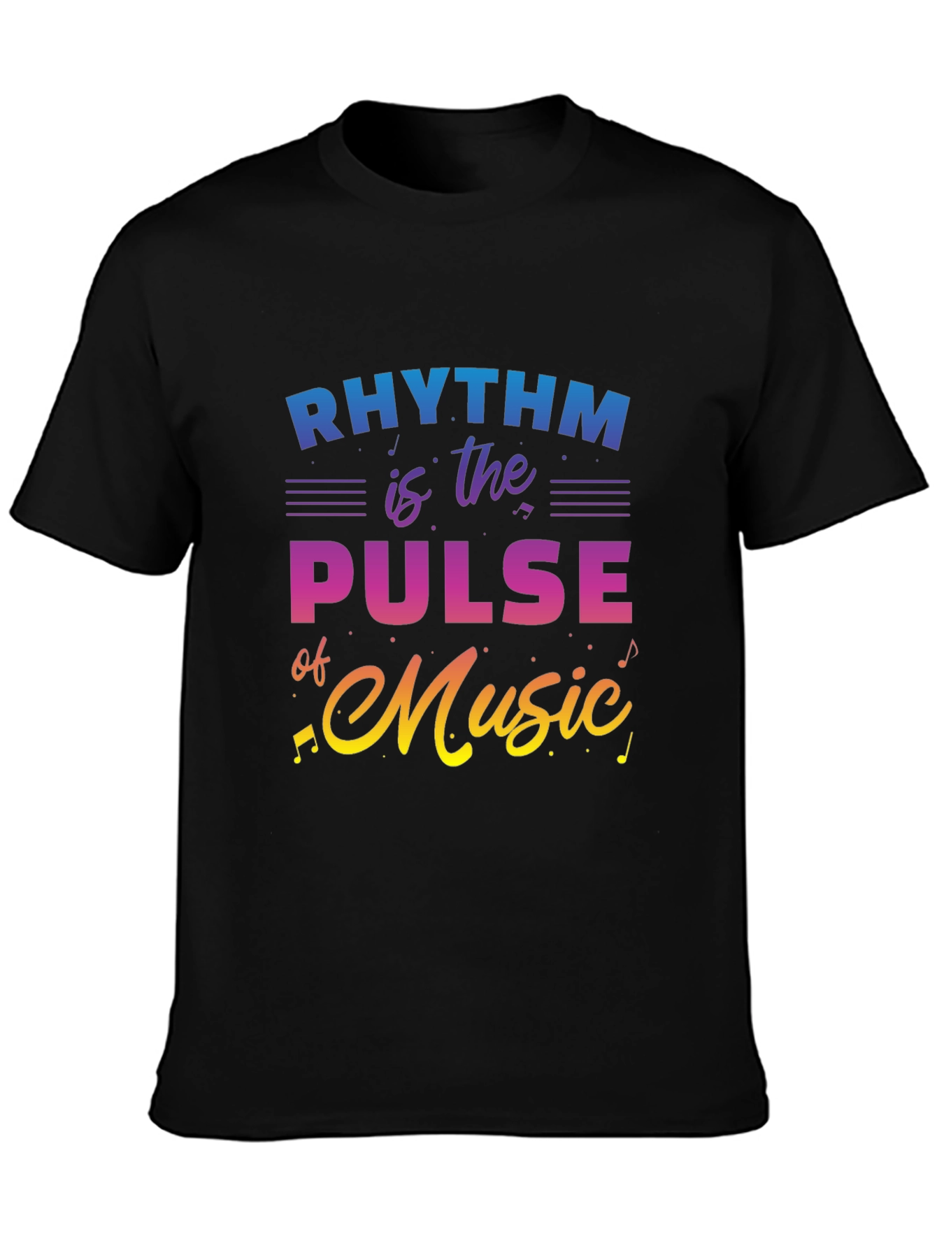 Rhythm is the Pulse of Music Graphic Tee