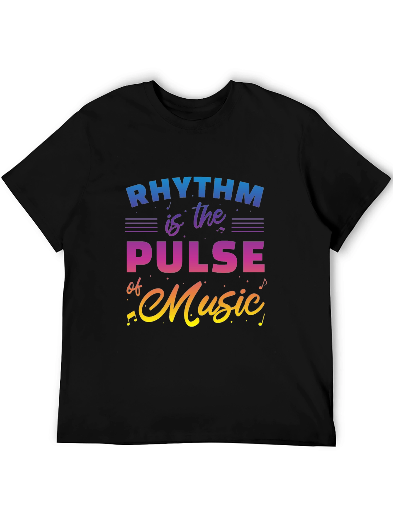 Rhythm is the Pulse of Music Graphic Tee