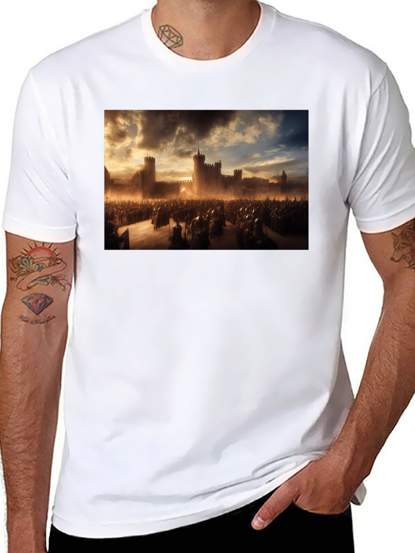 Medieval Castle Army Graphic Tee