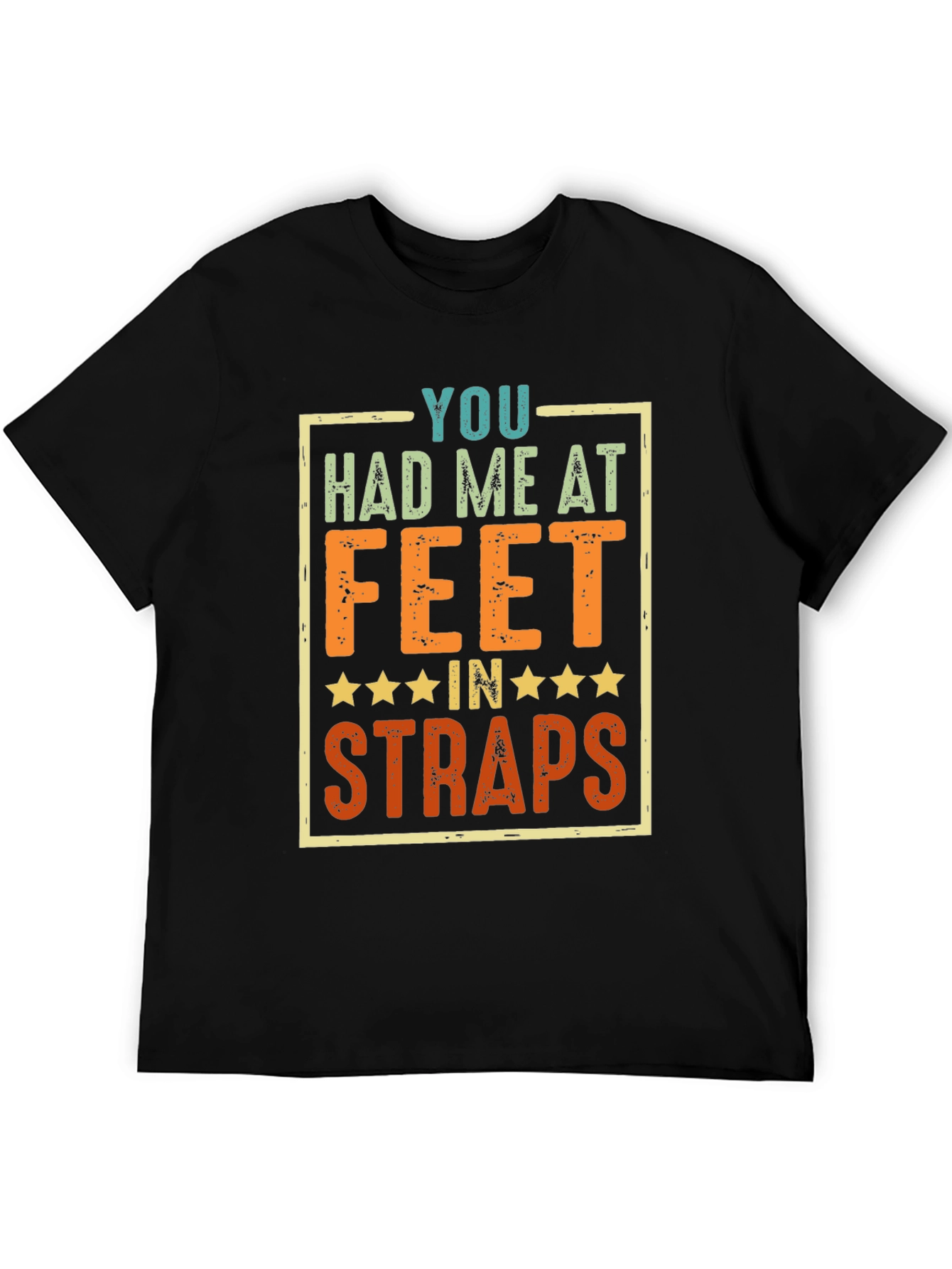Funny Feet in Straps Graphic T-Shirt