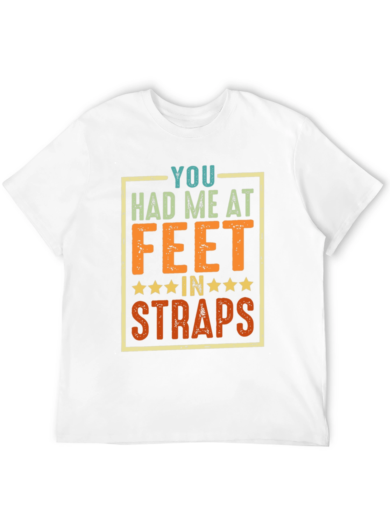 Funny Feet in Straps Graphic T-Shirt