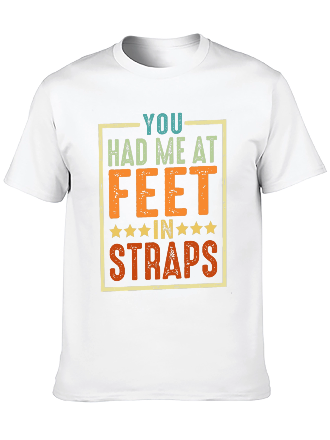 Funny Feet in Straps Graphic T-Shirt