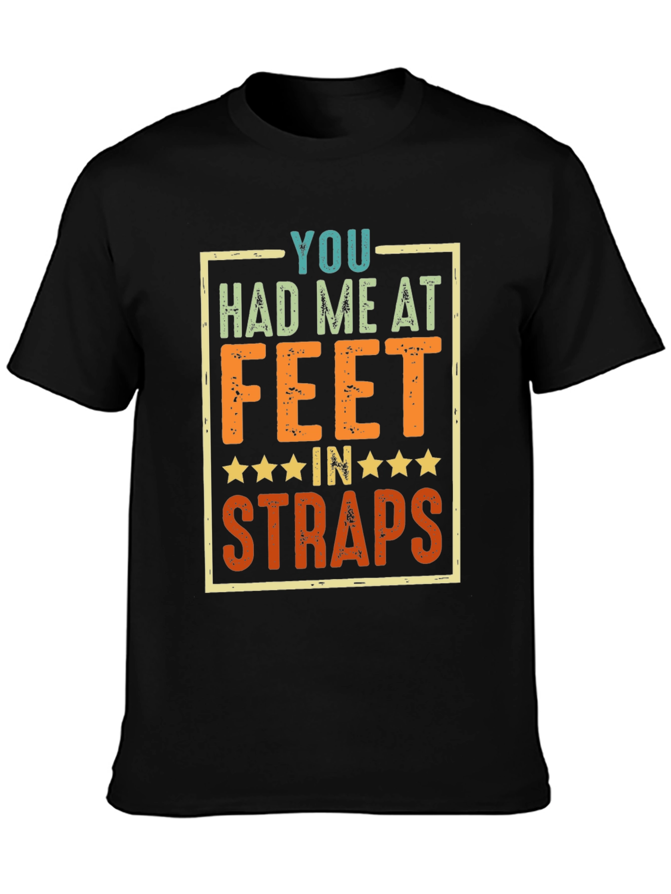 Funny Feet in Straps Graphic T-Shirt