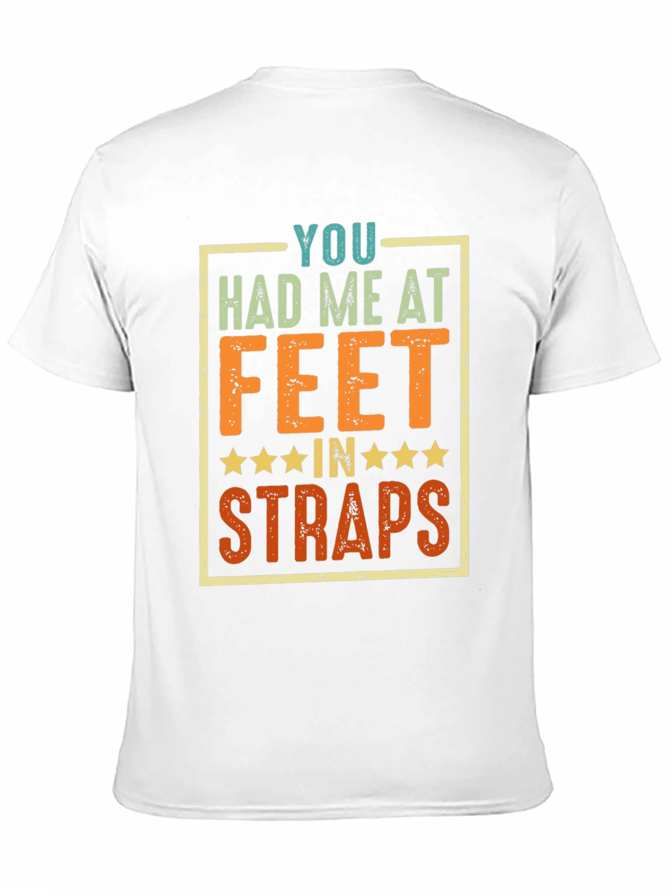 Funny Feet in Straps Graphic T-Shirt