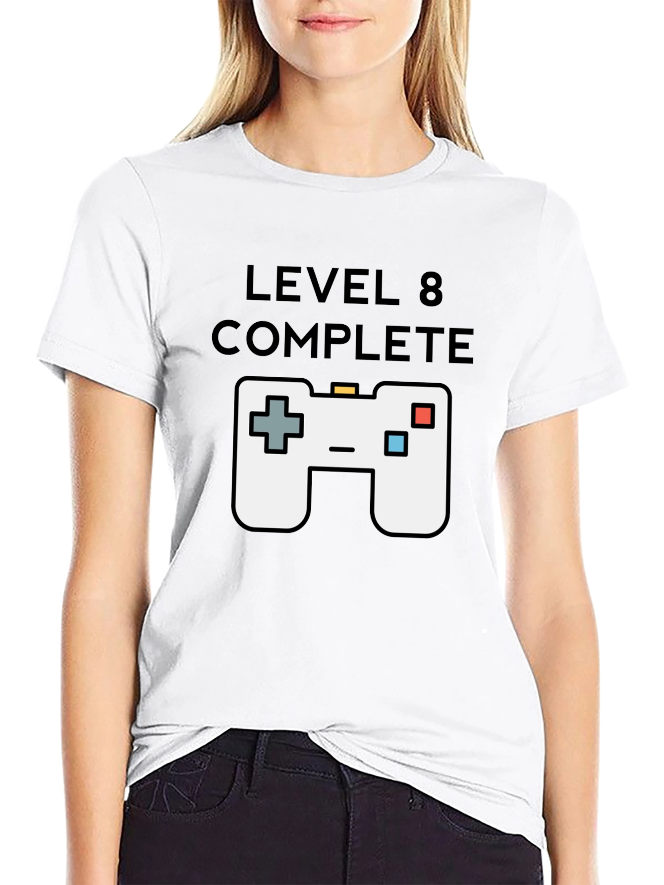Level 8 Complete Gamer T-Shirt - Black