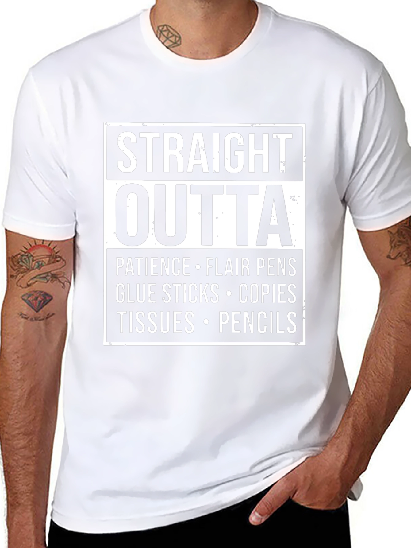 Straight Outta Teacher Supplies T-Shirt