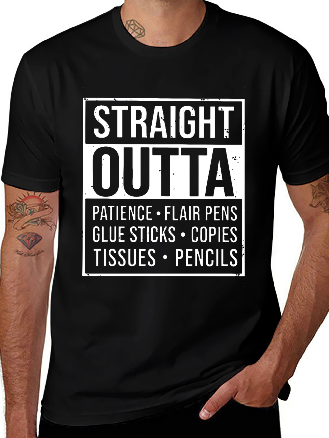 Straight Outta Teacher Supplies T-Shirt