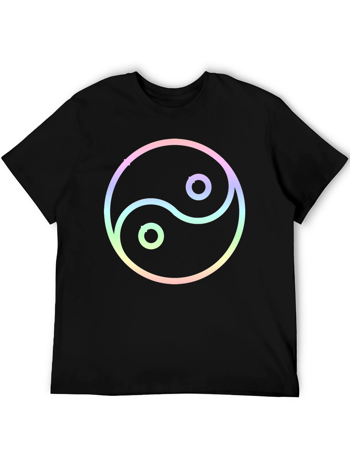 Yin Yang Graphic Black T-Shirt