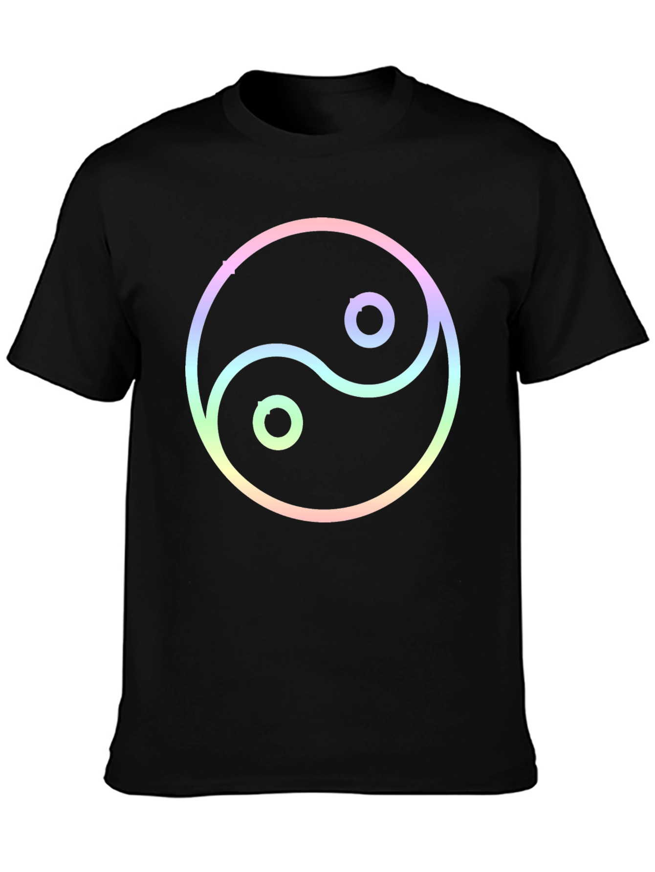 Yin Yang Graphic Black T-Shirt