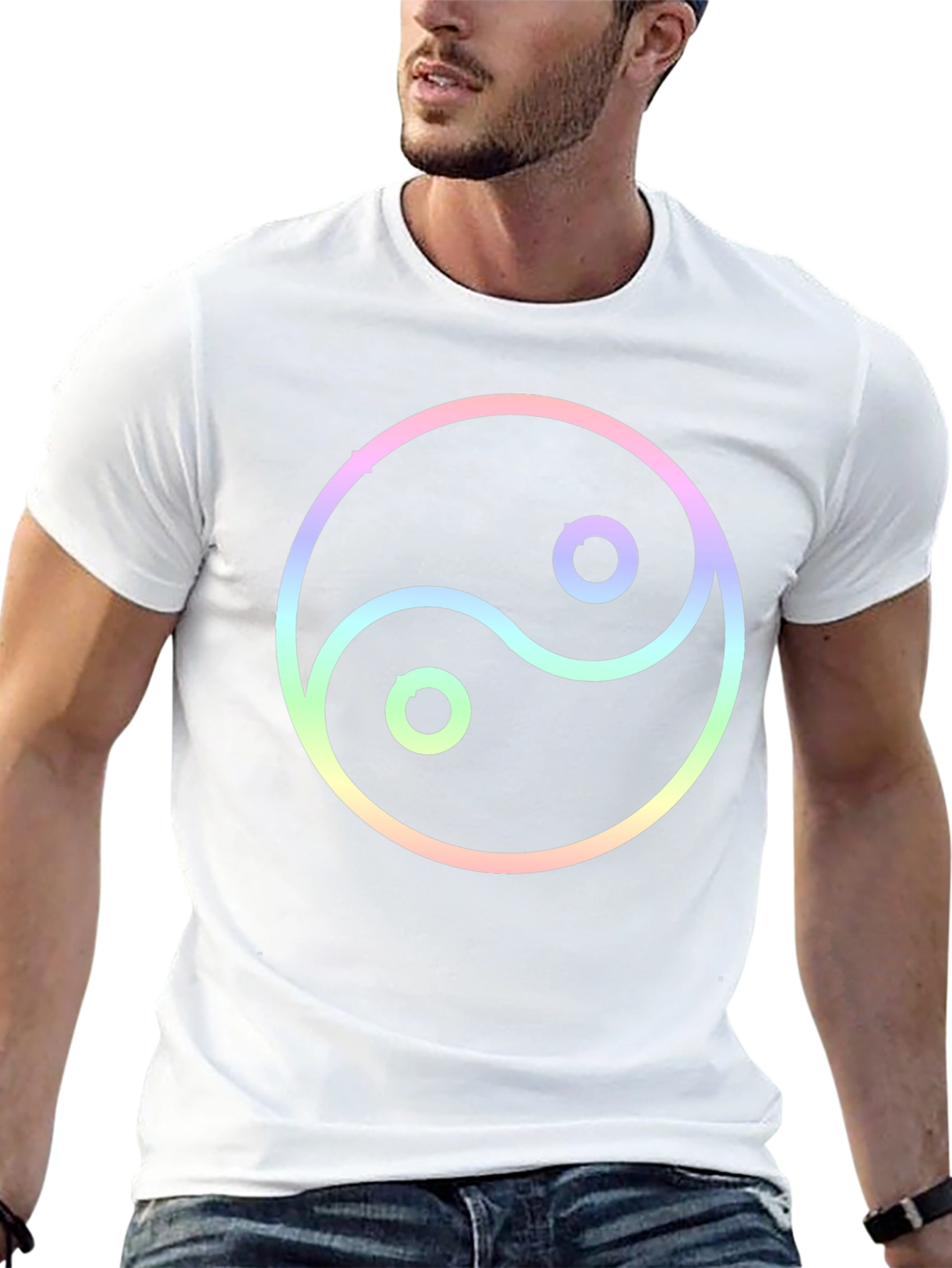 Yin Yang Graphic Black T-Shirt