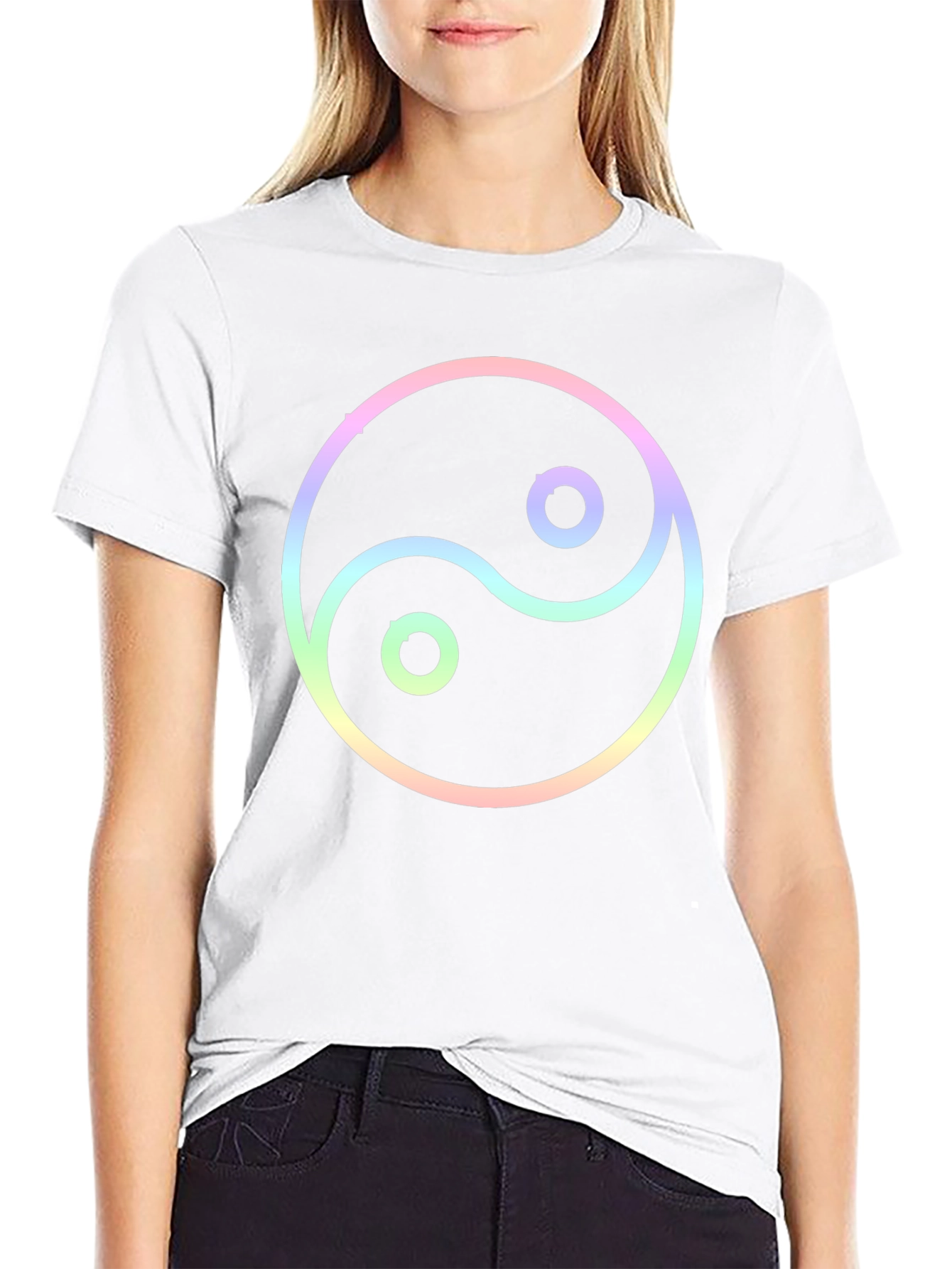 Yin Yang Graphic Black T-Shirt