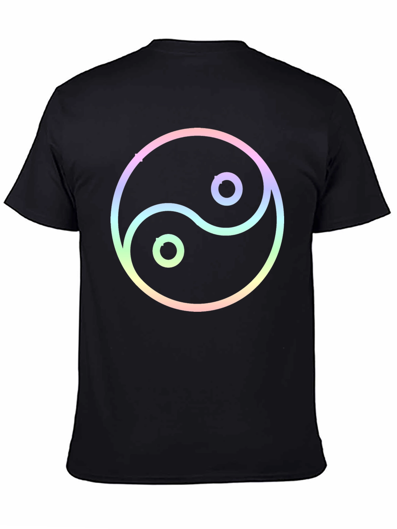 Yin Yang Graphic Black T-Shirt