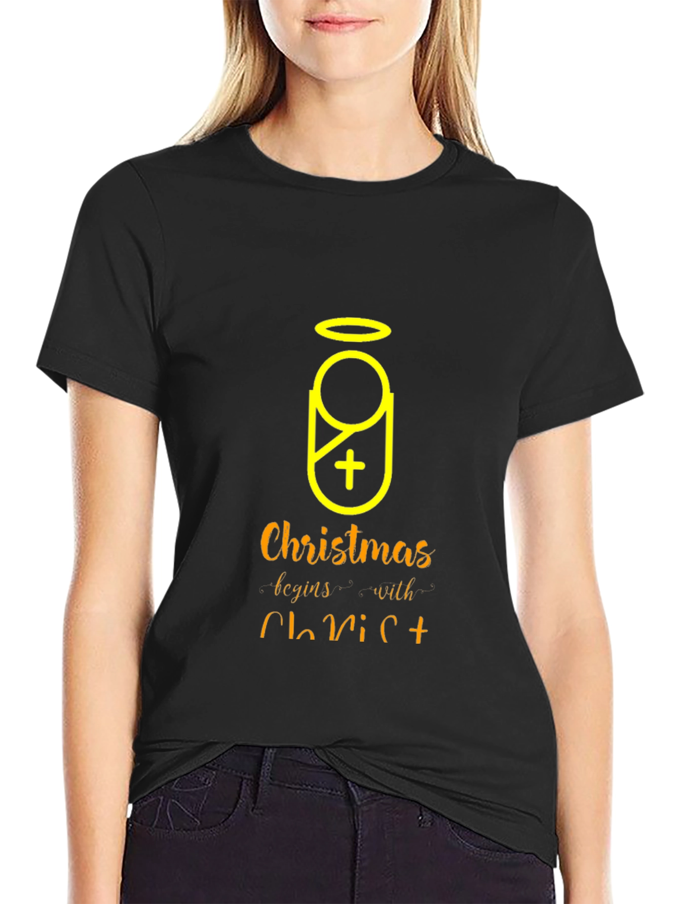 Christmas Begins with Christ T-Shirt