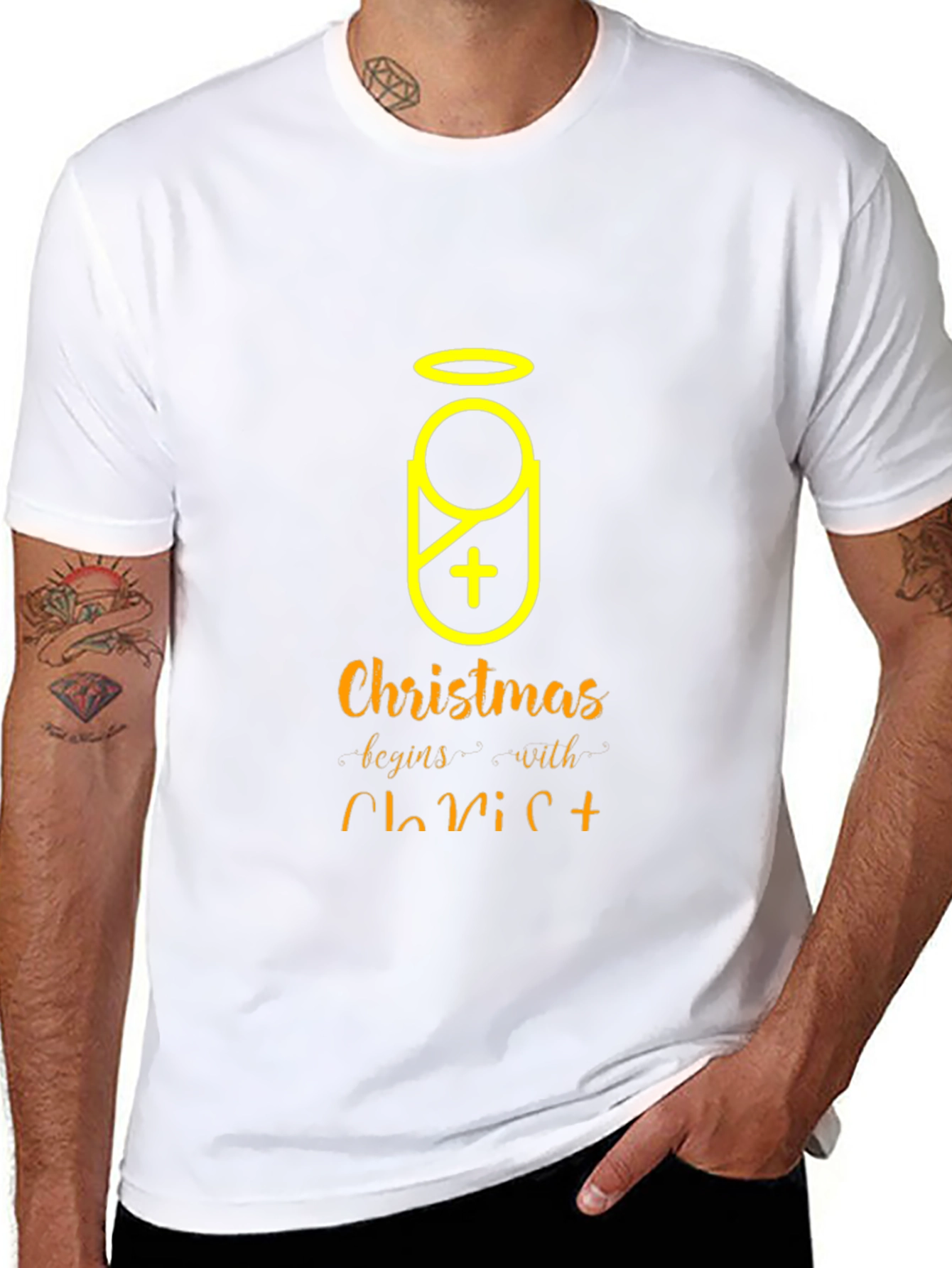 Christmas Begins with Christ T-Shirt