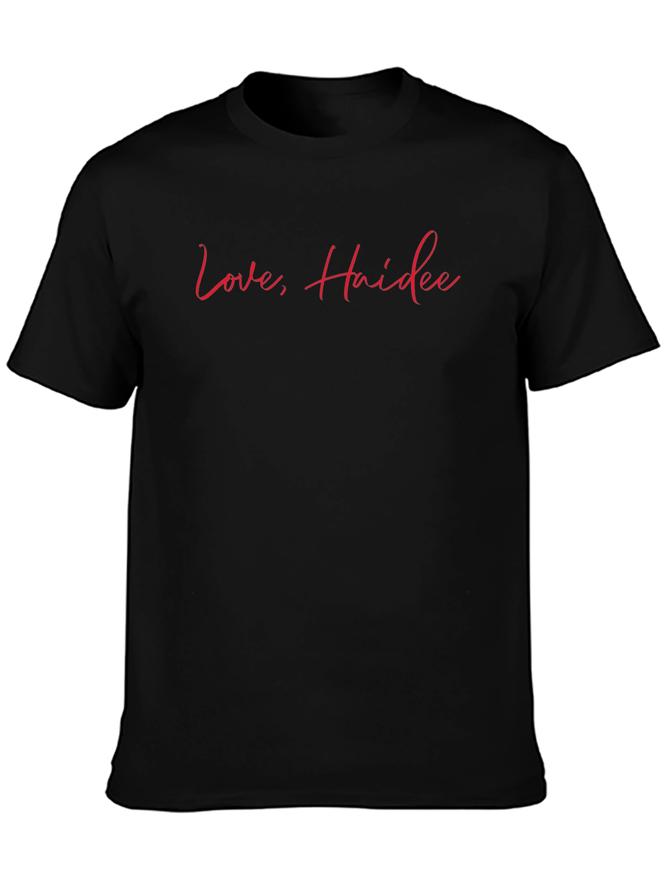 Love Haidee Graphic Tee - Stylish Black T-Shirt