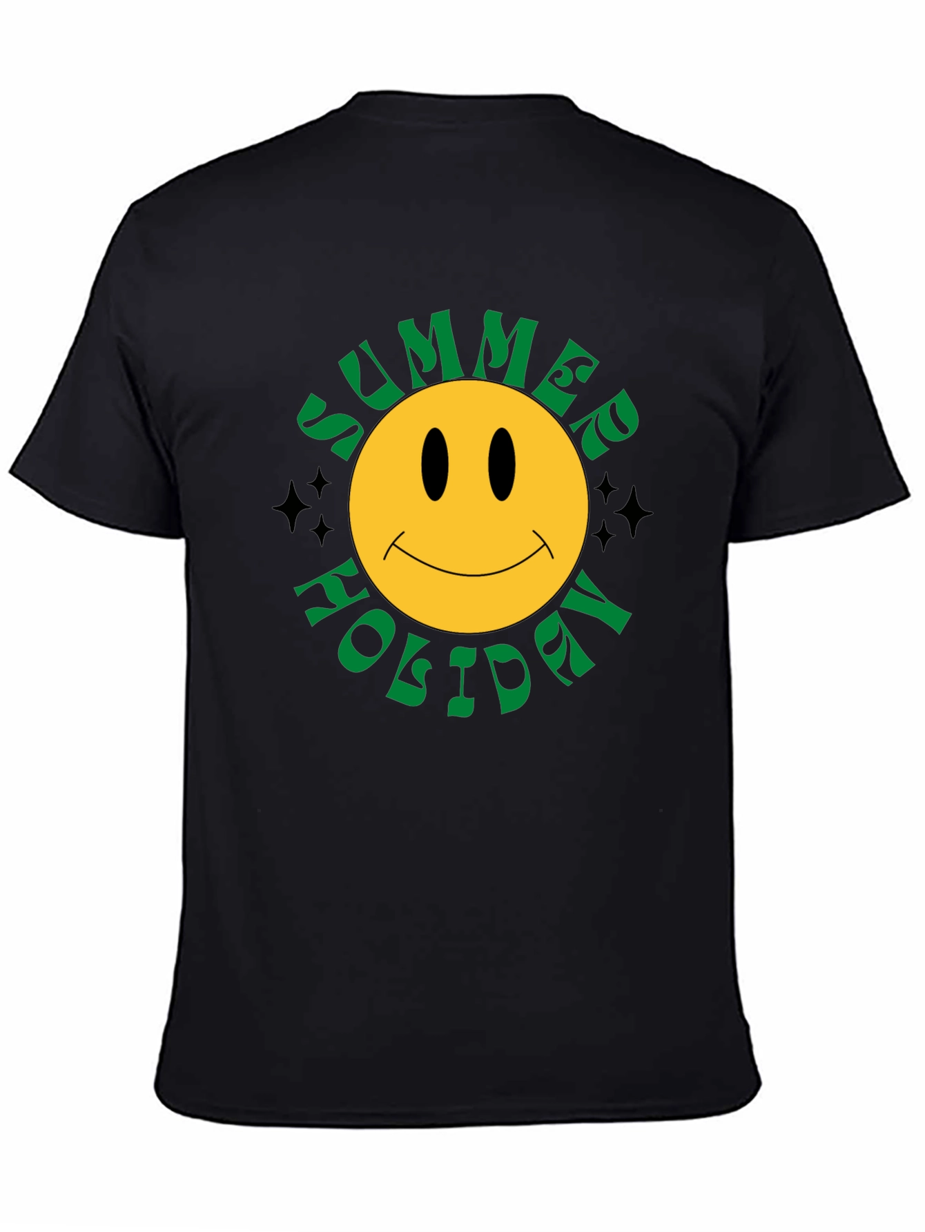 Summer Holiday Smiley Face Graphic Tee