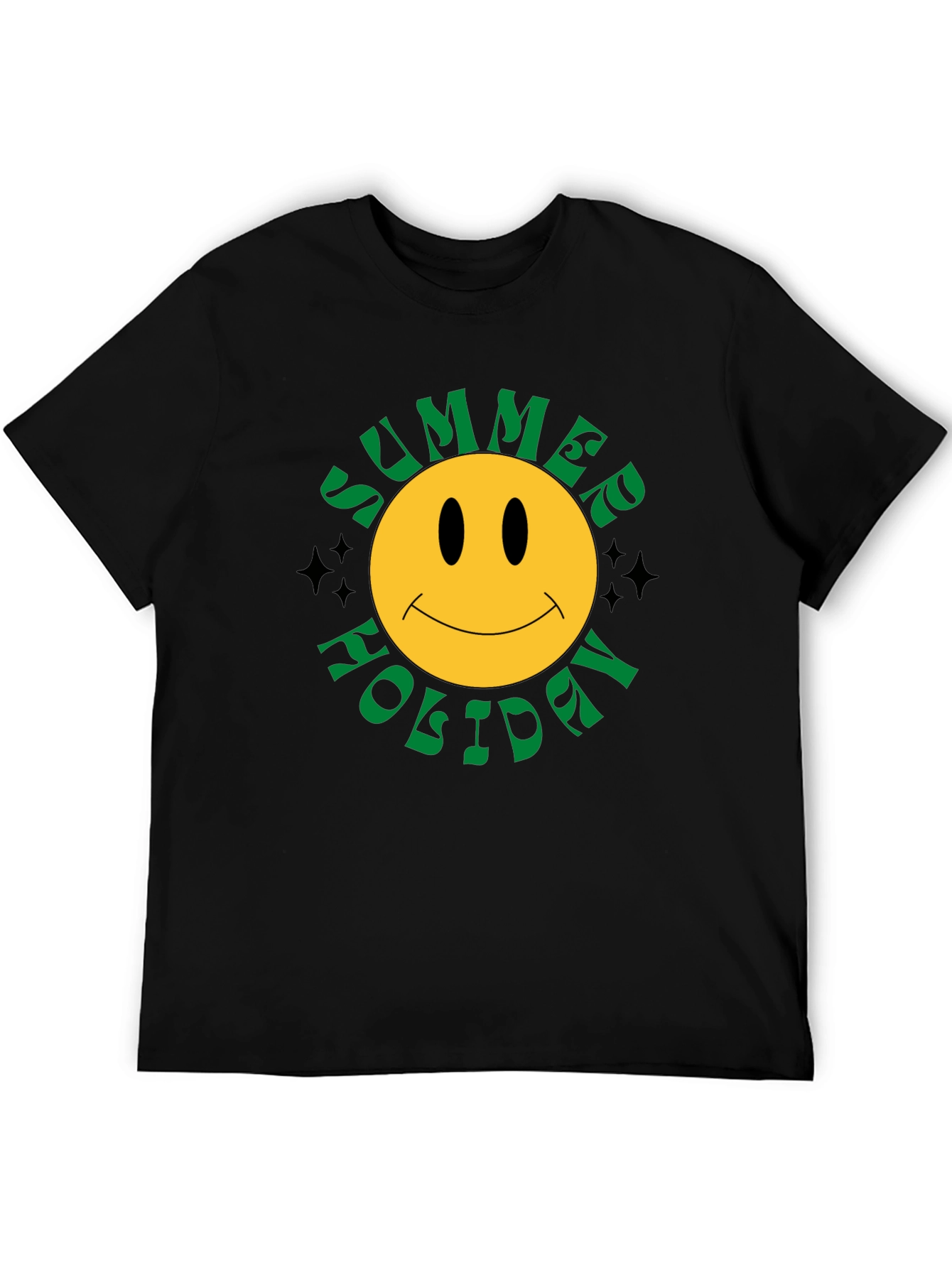 Summer Holiday Smiley Face Graphic Tee