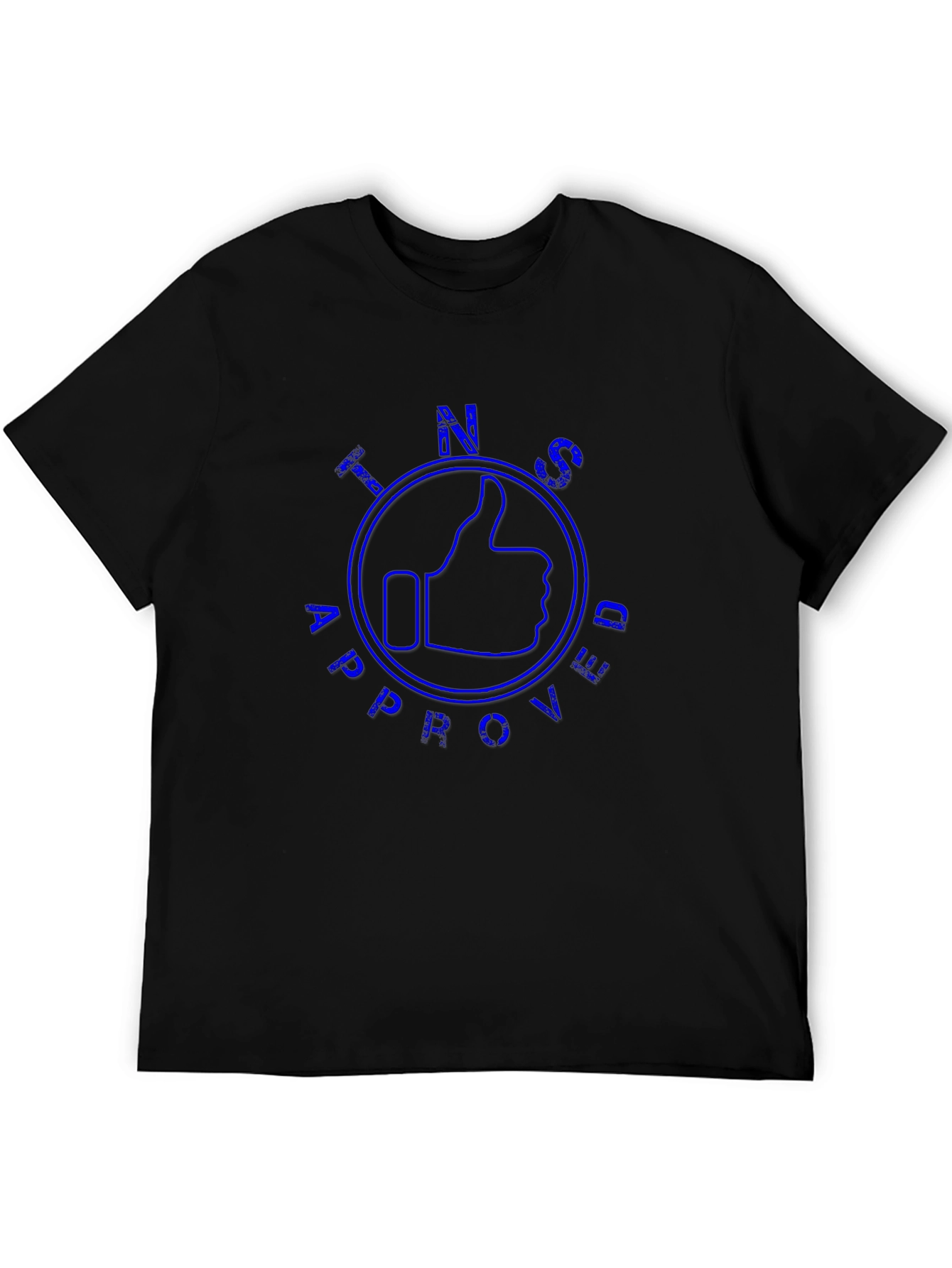 TINS Approved Graphic T-Shirt - Mens Black Tee