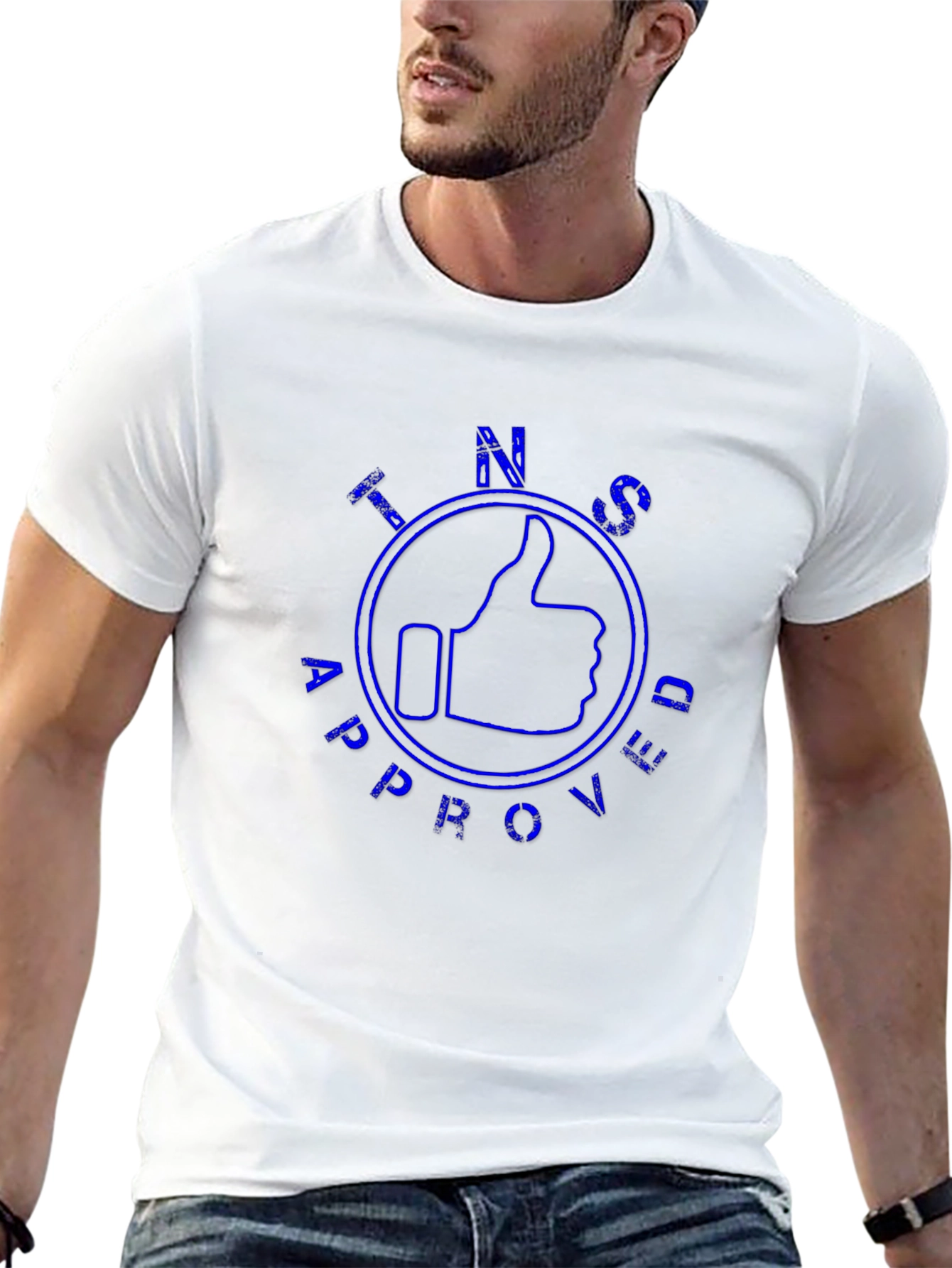 TINS Approved Graphic T-Shirt - Mens Black Tee