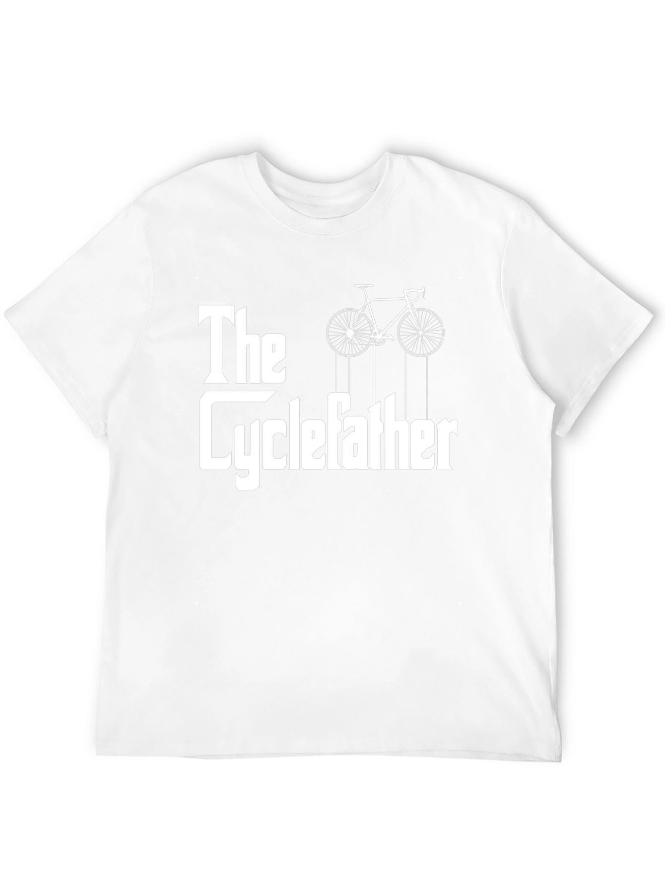 The Cyclefather T-Shirt - Funny Biker Dad Tee