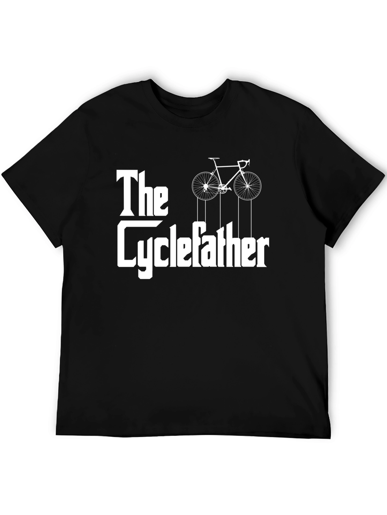 The Cyclefather T-Shirt - Funny Biker Dad Tee