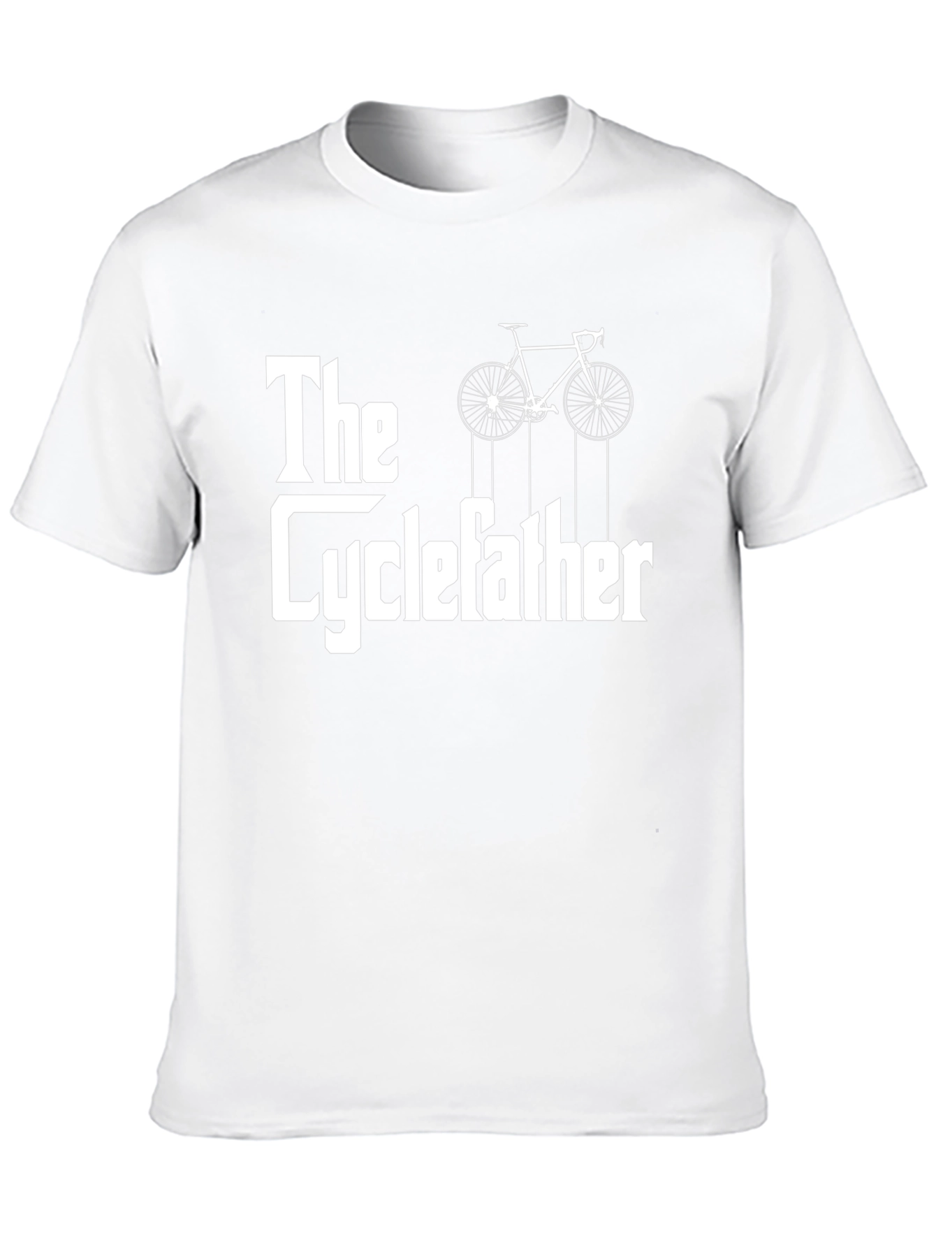 The Cyclefather T-Shirt - Funny Biker Dad Tee