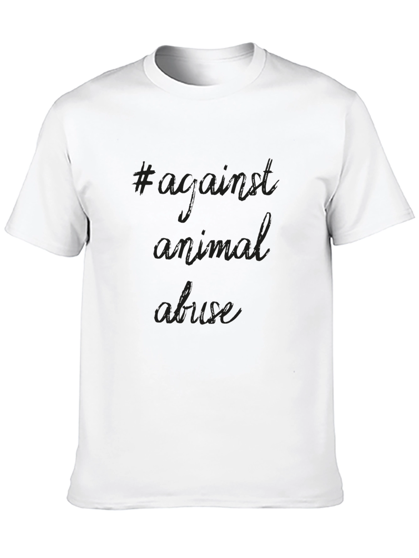 Against Animal Abuse Tee - Black