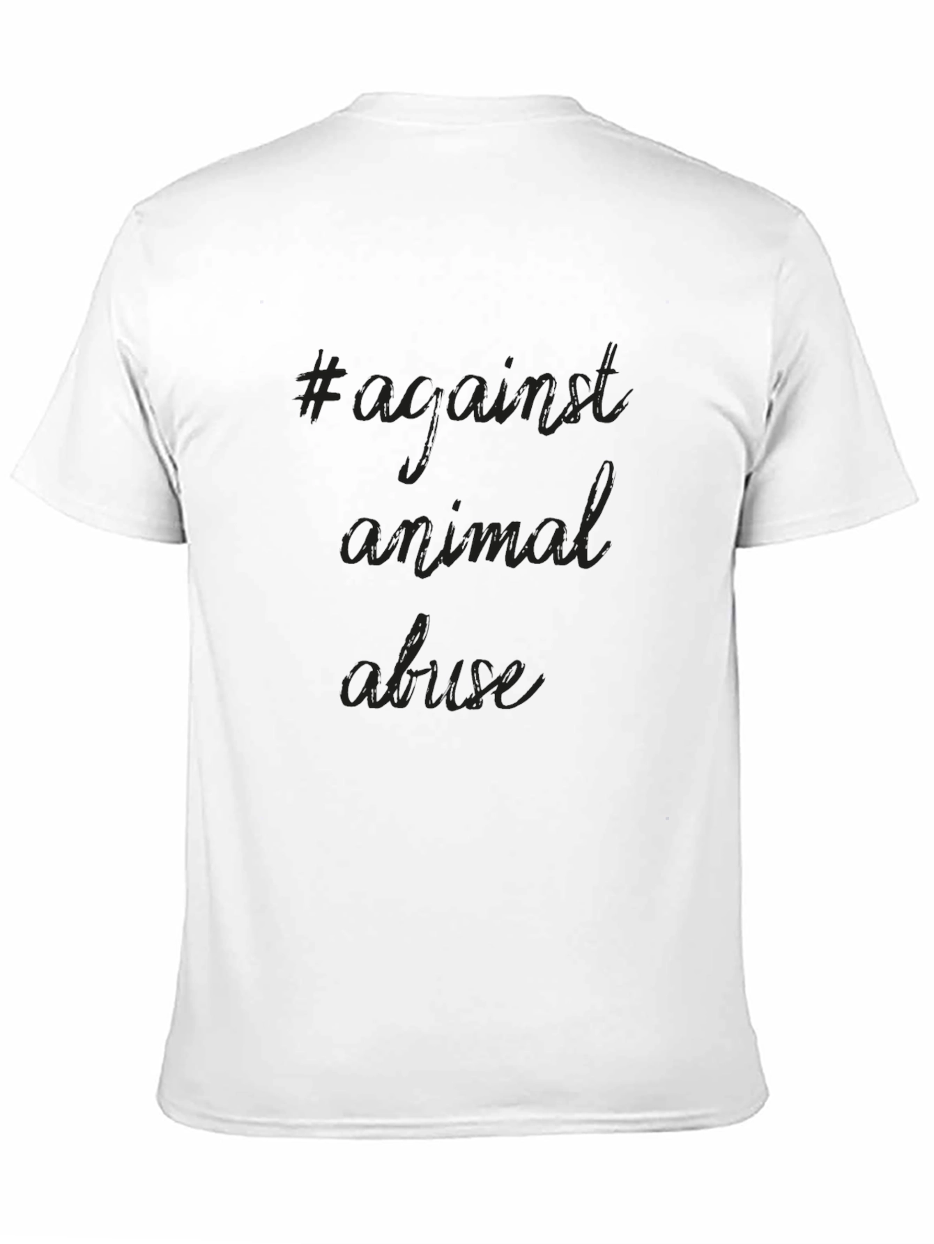Against Animal Abuse Tee - Black