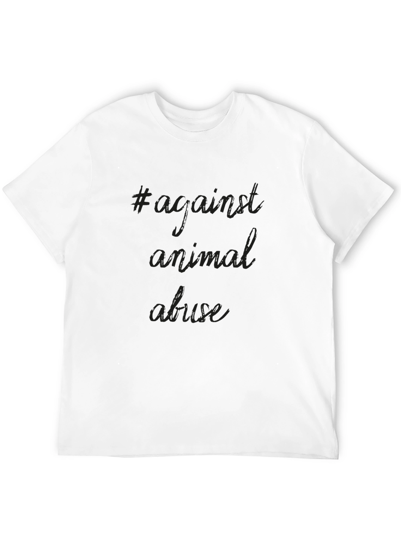 Against Animal Abuse Tee - Black