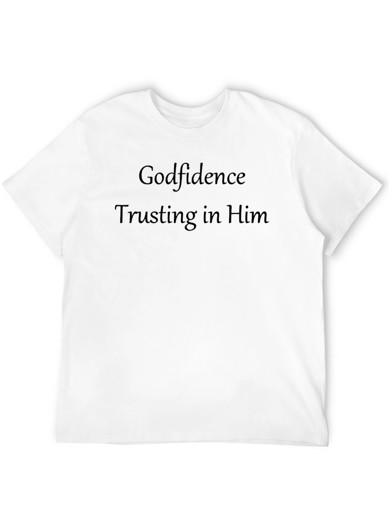 Godfidence T-Shirt - Trust in Him - Black