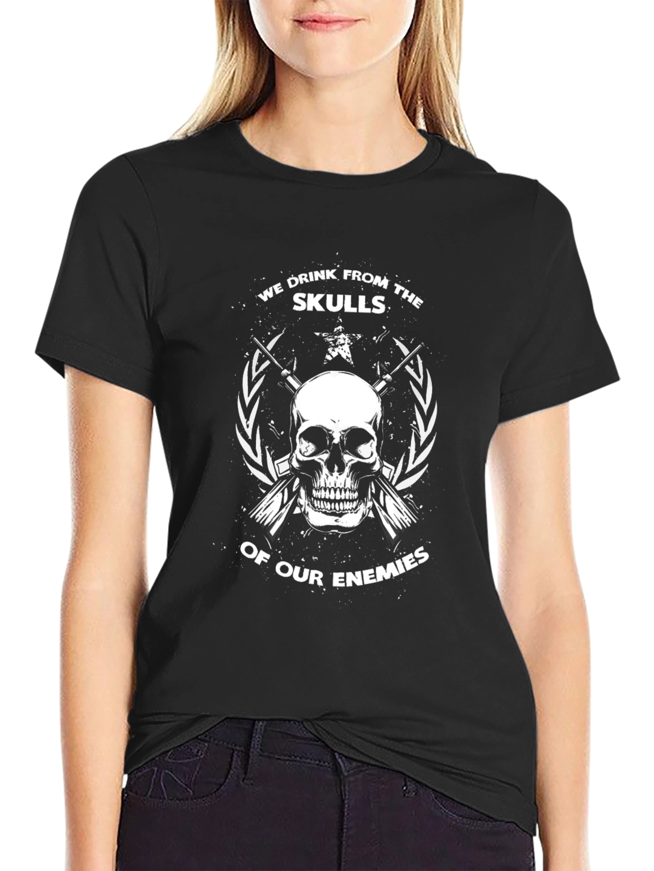 Skull Graphic Tee: We Drink From Skulls