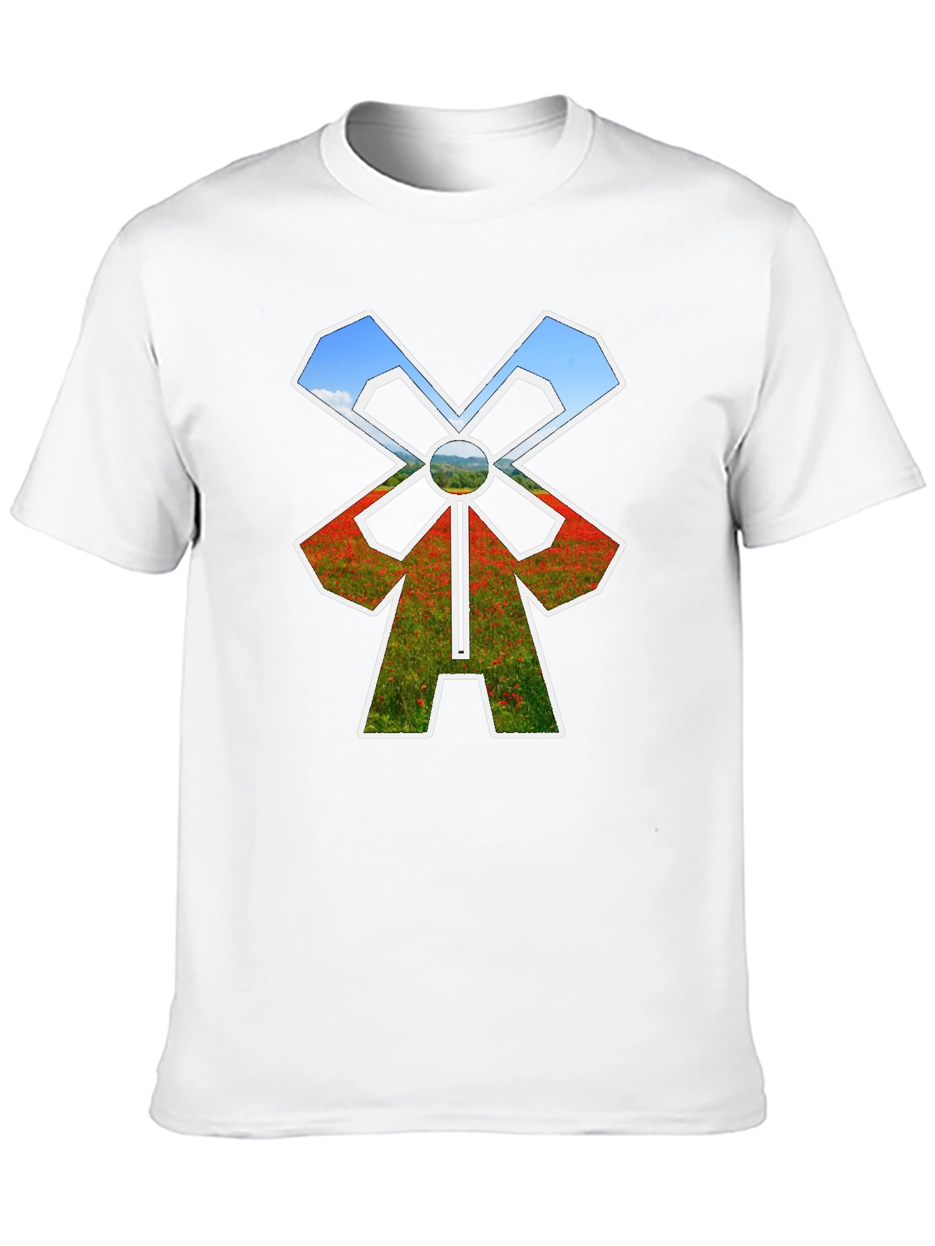 Windmill T-Shirt - Nature Scene Design