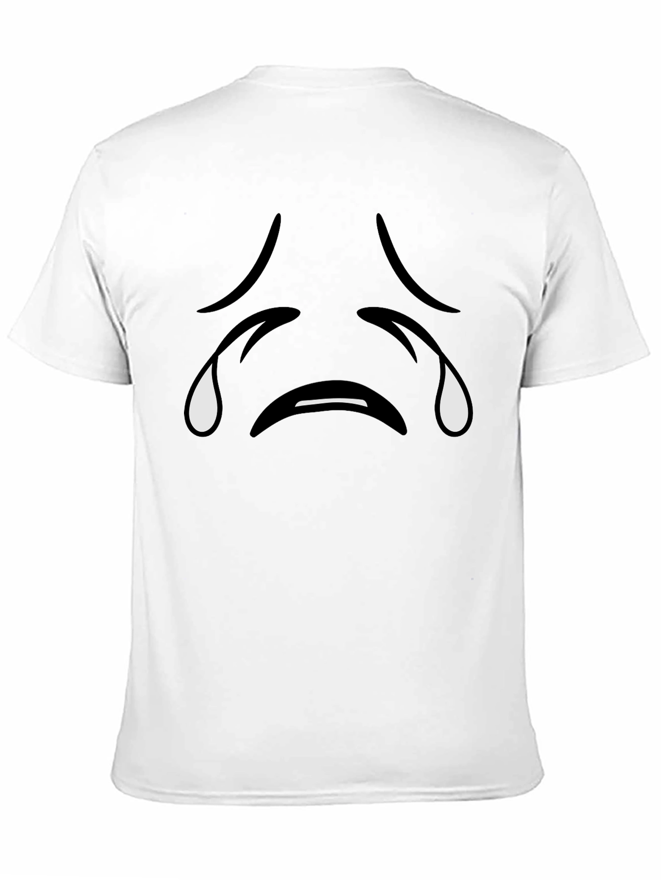 Sad Emoji Black T-Shirt