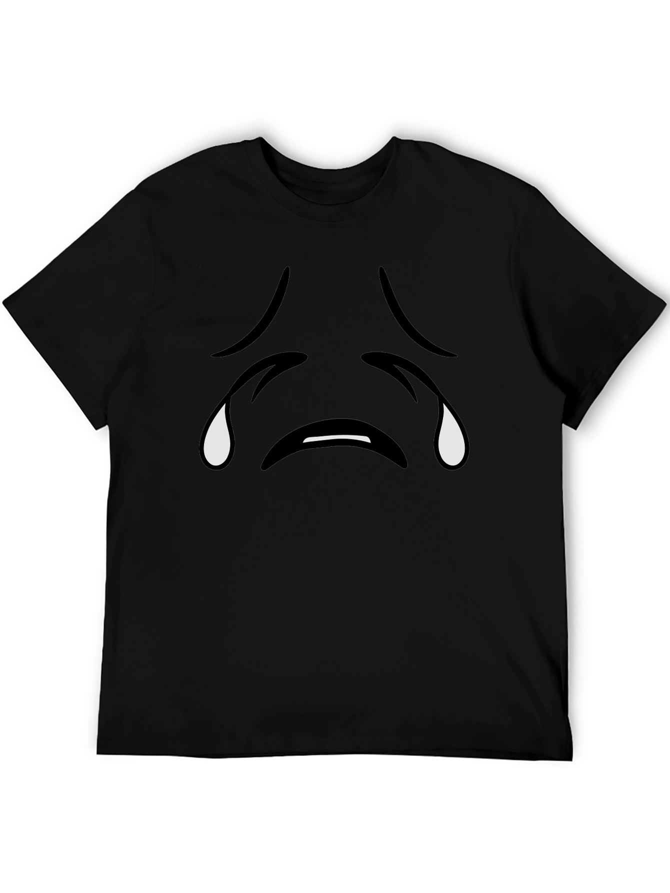Sad Emoji Black T-Shirt
