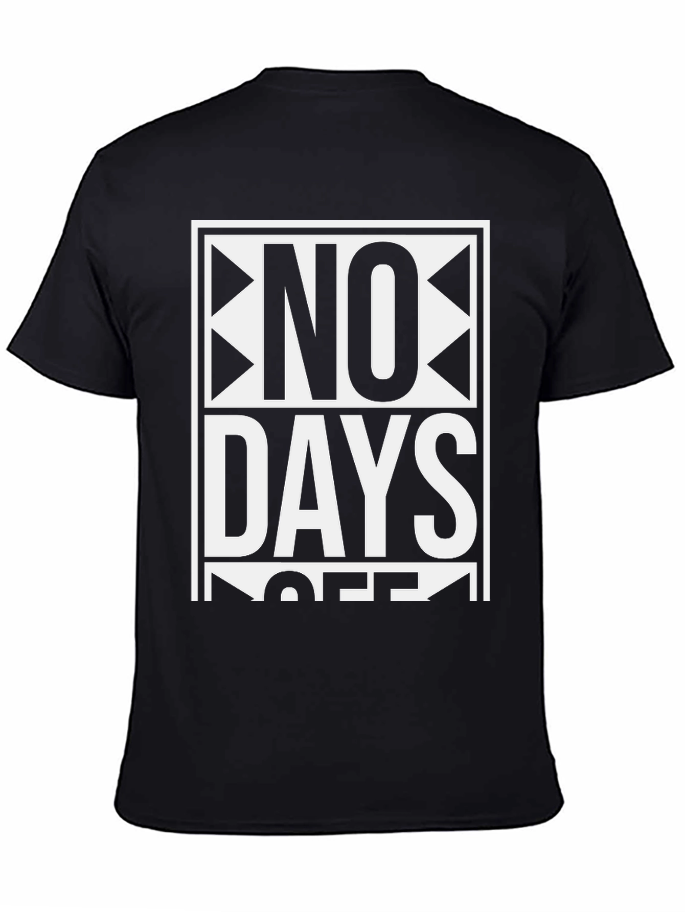 No Days Off Graphic Tee - Black
