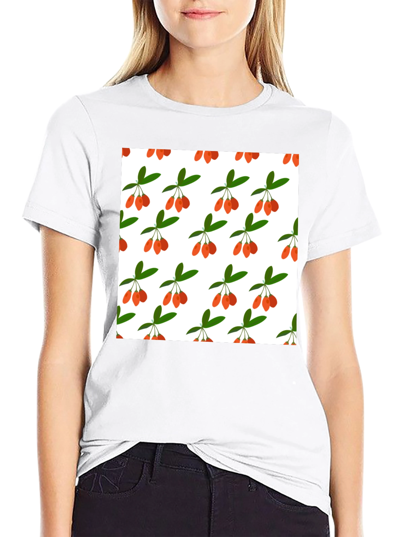 Goji Berry Pattern T-Shirt