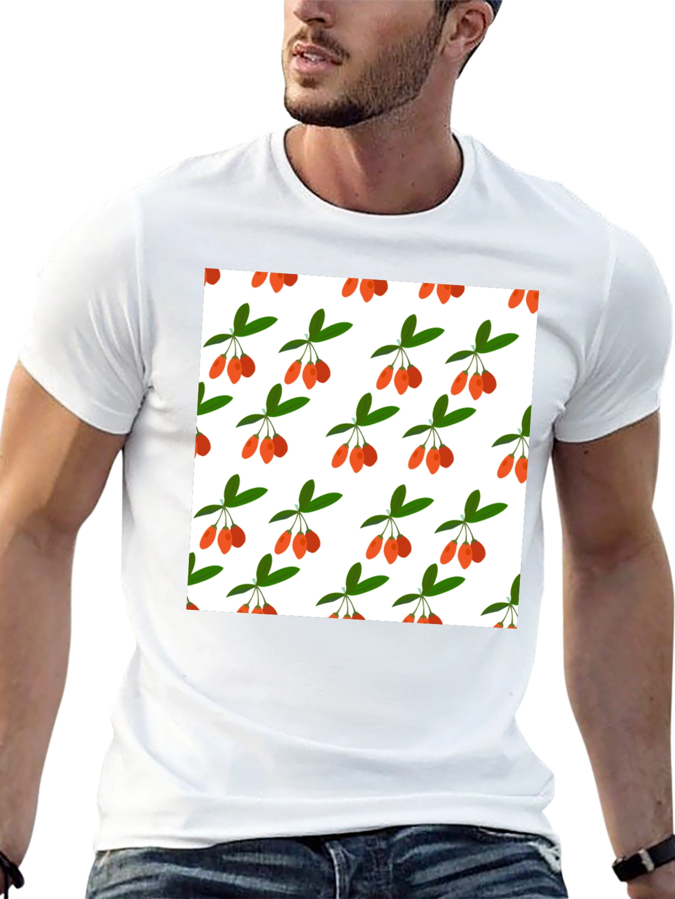 Goji Berry Pattern T-Shirt