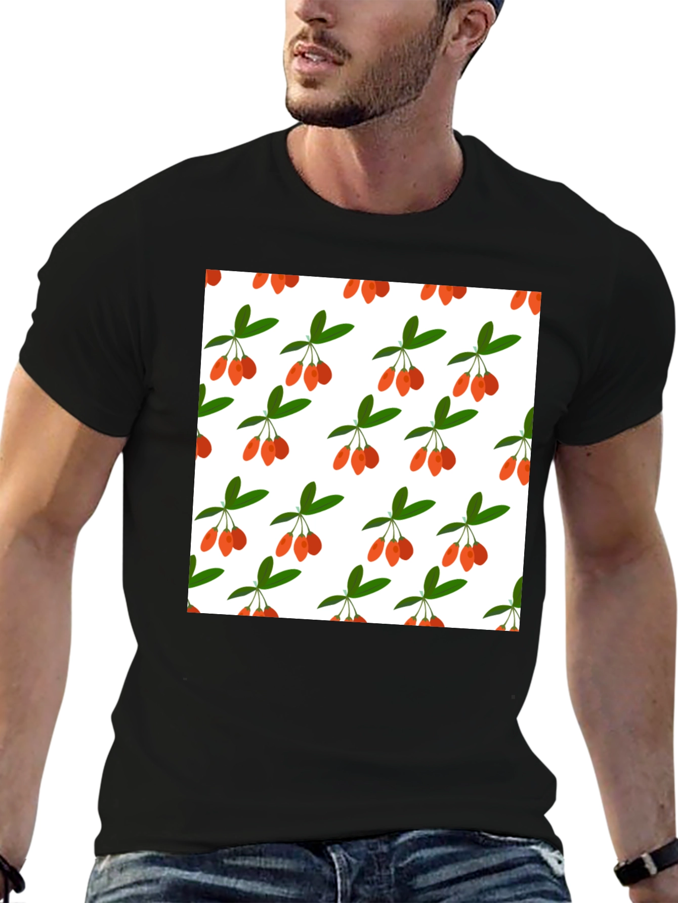 Goji Berry Pattern T-Shirt