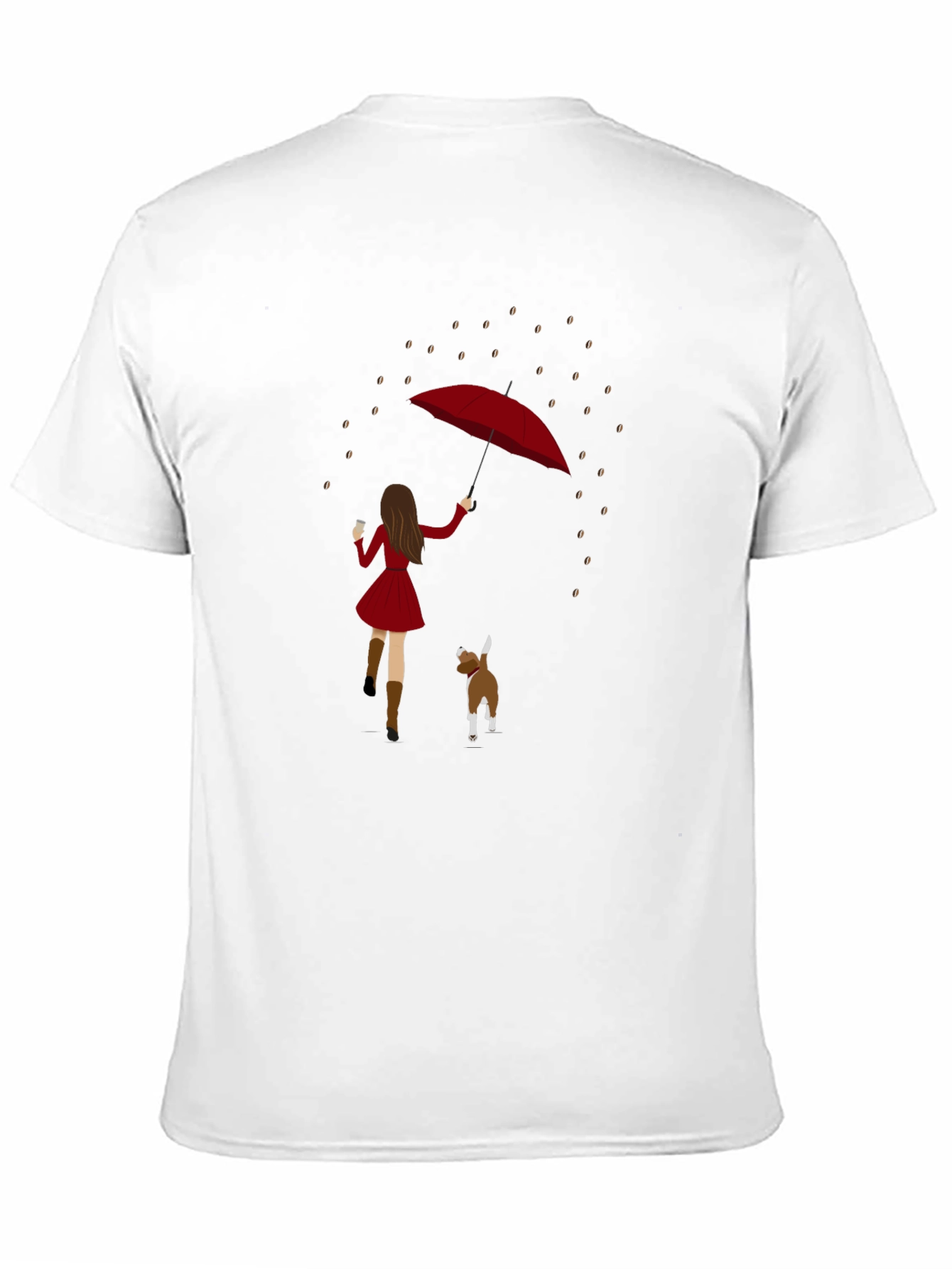 Rainy Day Dog Walk Graphic Tee