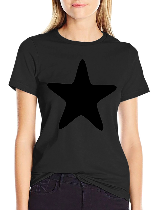 Black Star Graphic Tee - Casual Comfort