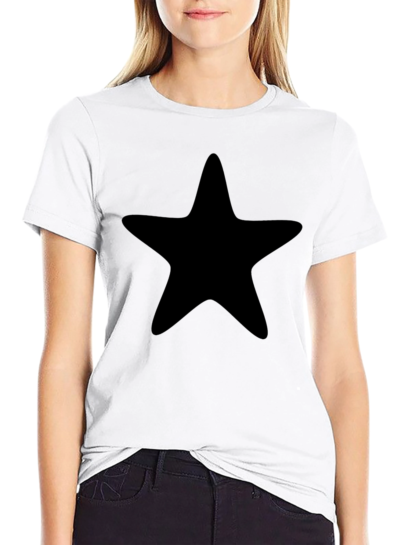 Black Star Graphic Tee - Casual Comfort