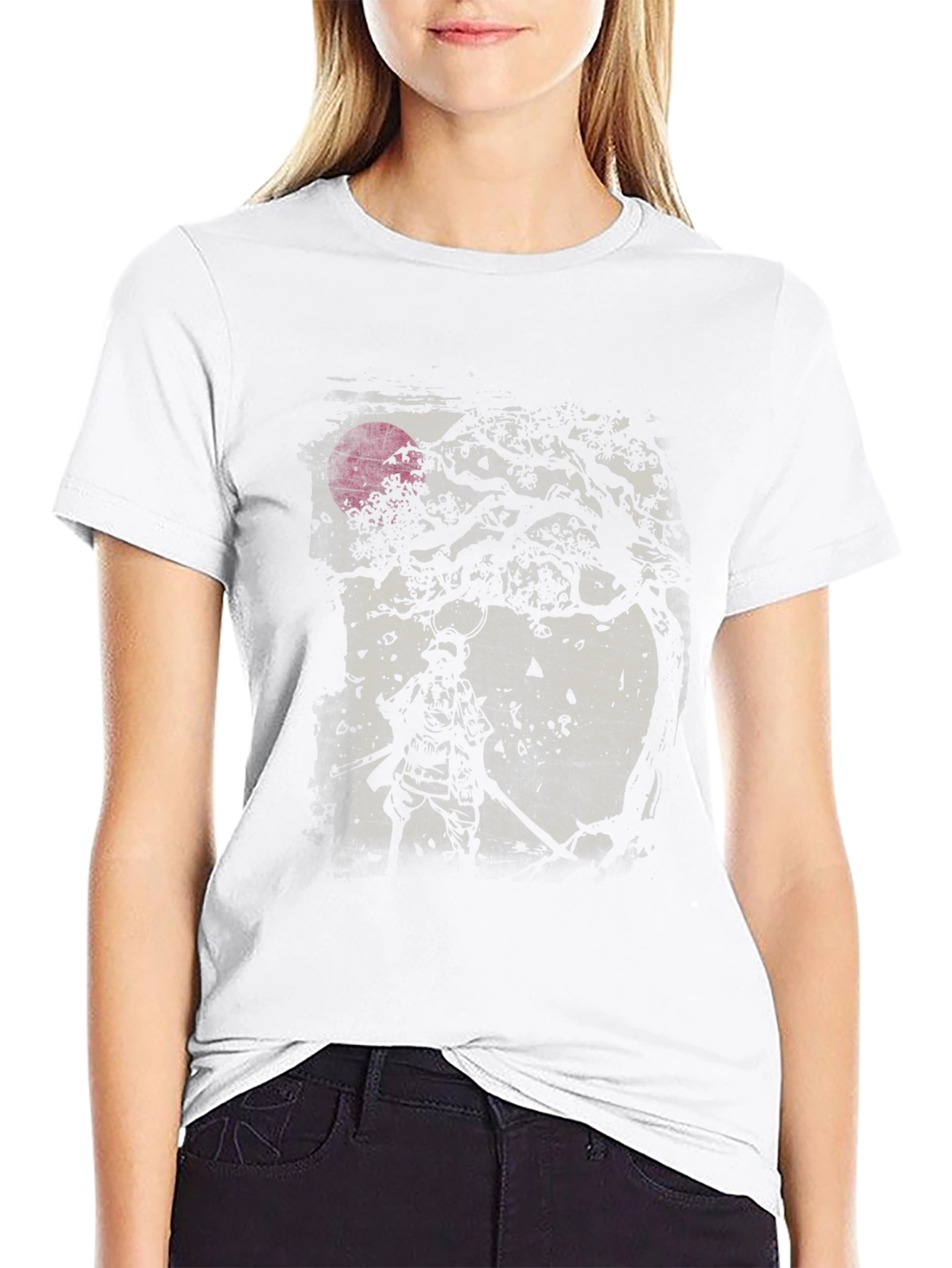 Samurai Under Tree Graphic T-Shirt