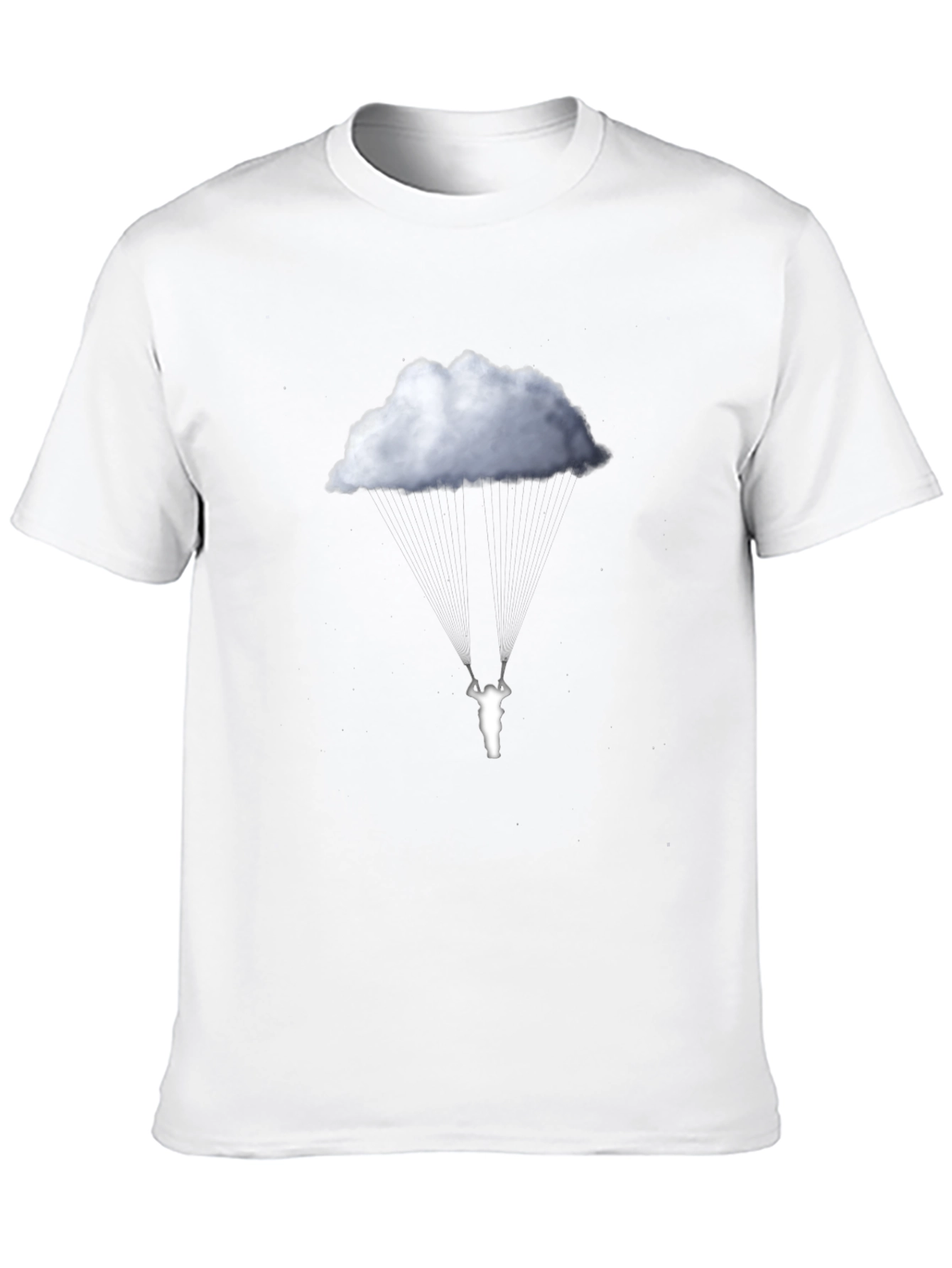 Cloud Swing Graphic Tee - Black Cotton Comfort